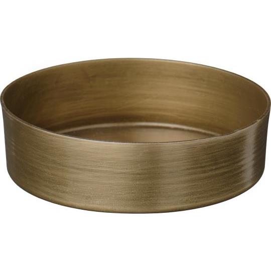 IB Laursen Lysestage - 90238-17 Lysbakke Lysestage Med Kant Børstet Look Ø:7 Lys
