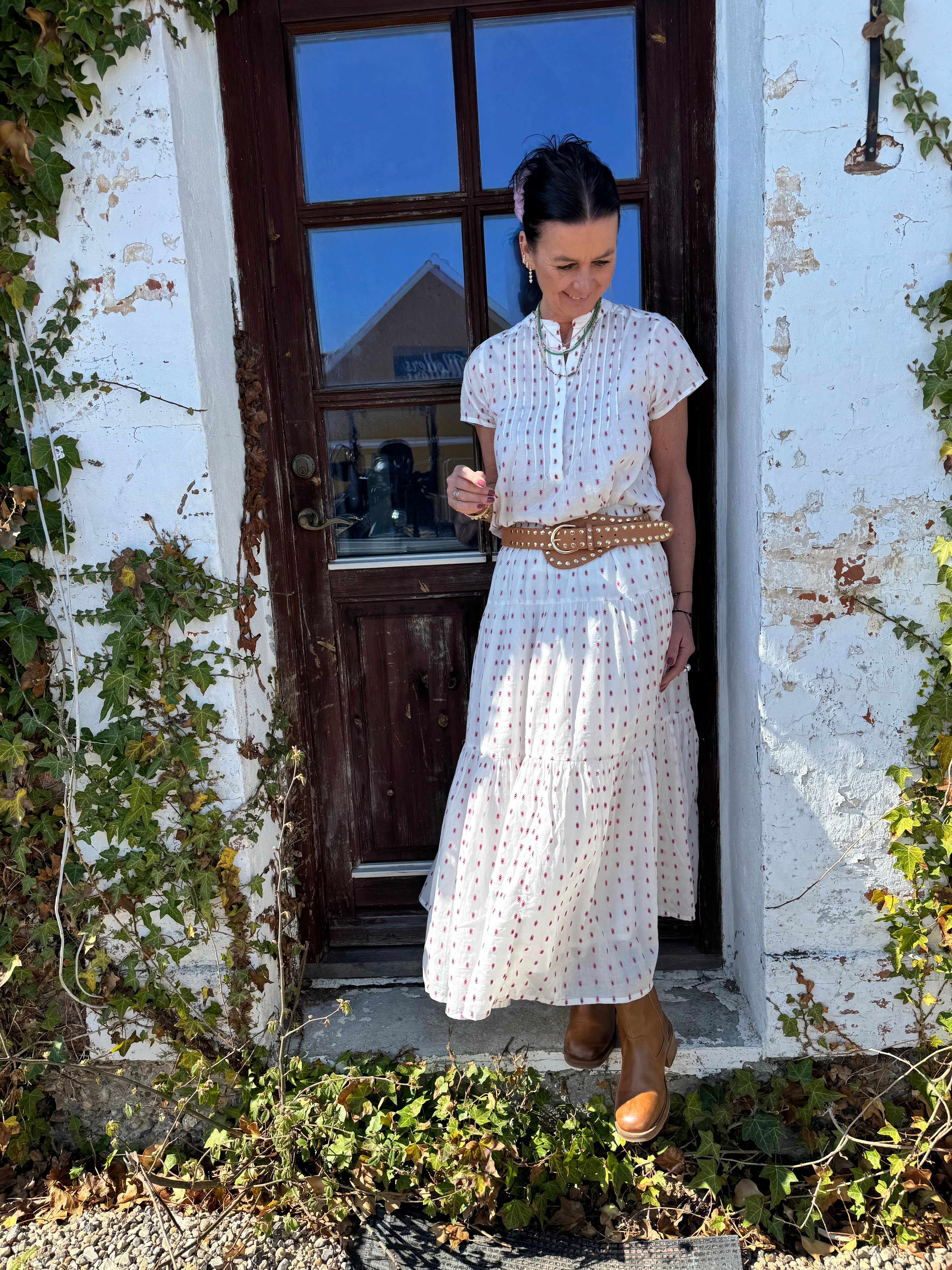 Lollys Laundry Nederdel - SunsetLL Maxi Nederdel i Creme