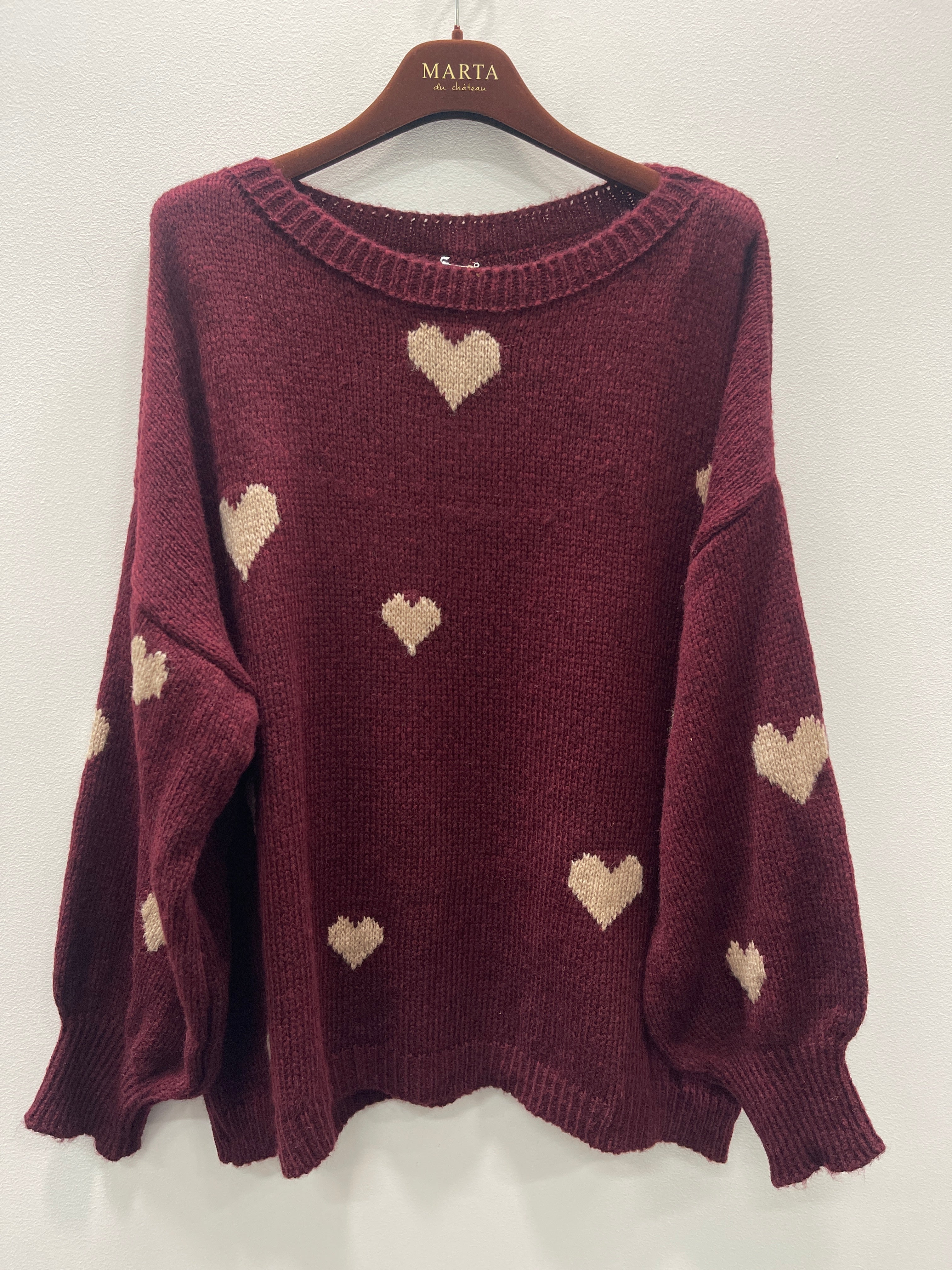 MARTA du château Strik - MdcClover Strik Bluse i Bordeaux