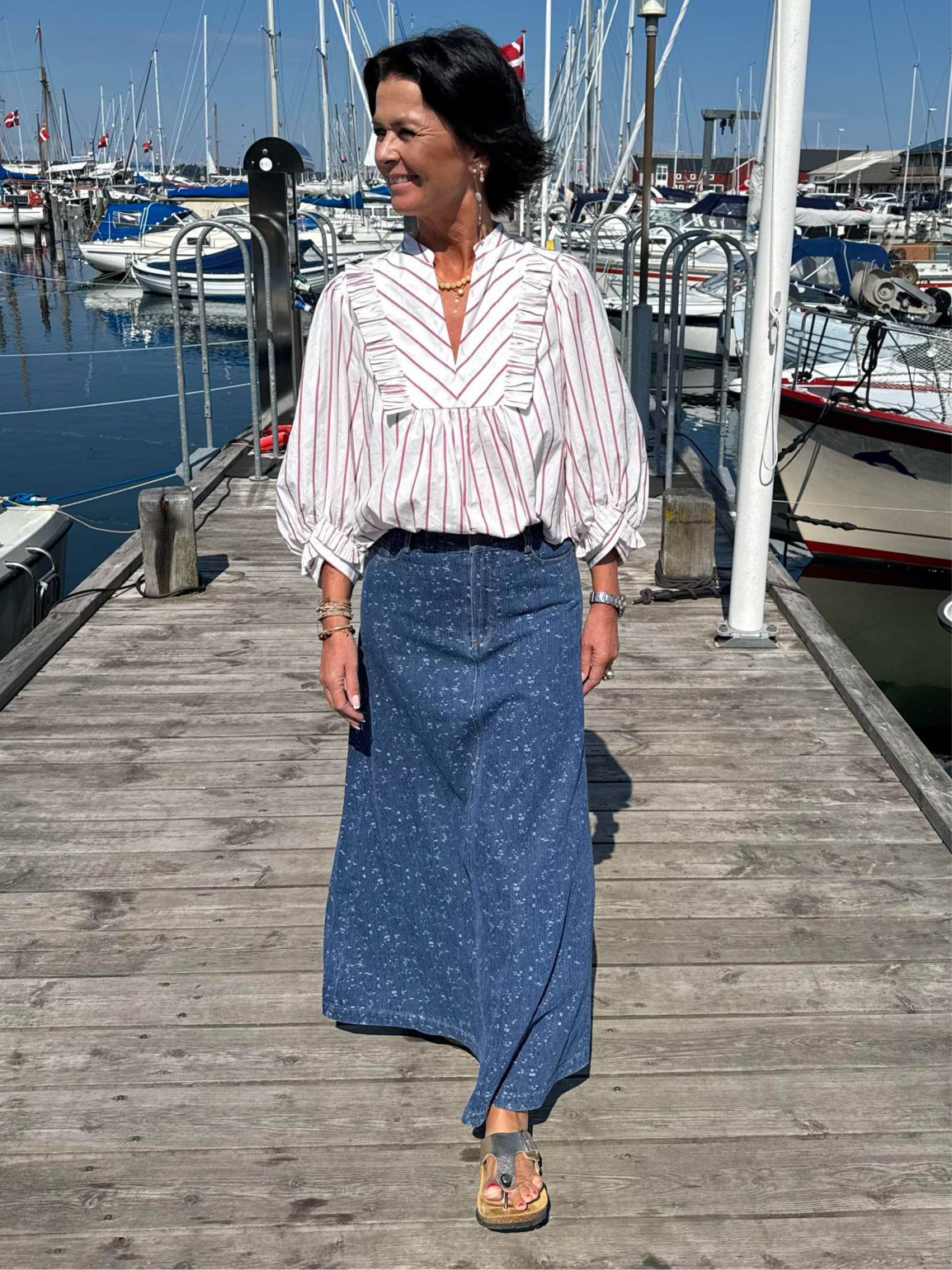 Gossia Nederdel - GigiGo Nederdel i Blue Denim