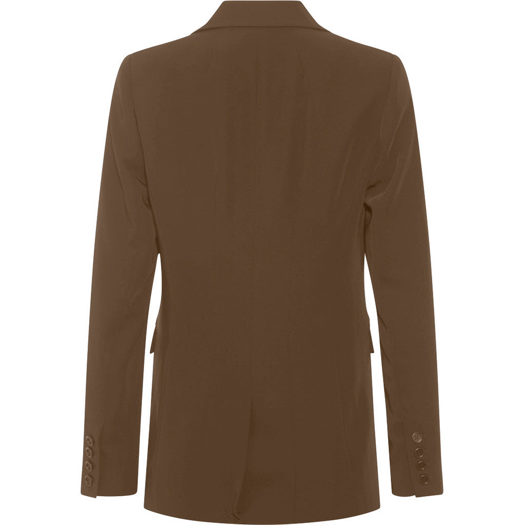 PBO Blazer - PBOMova Comfort Blazer i Elm Lysebrun