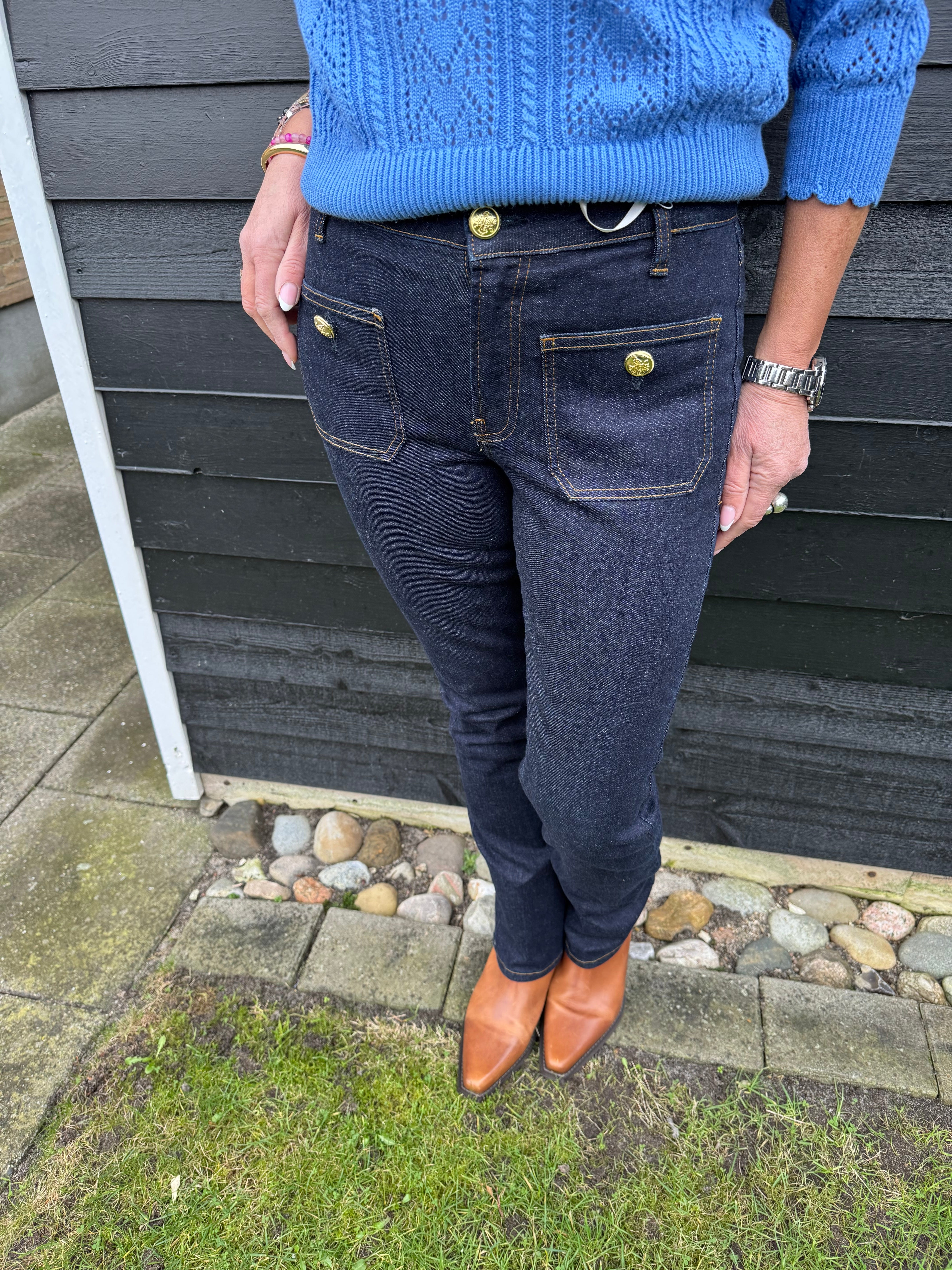 Pieszak Jeans - PD-Jelena 70´s Jeans Wash Clean Washington Dark Denim