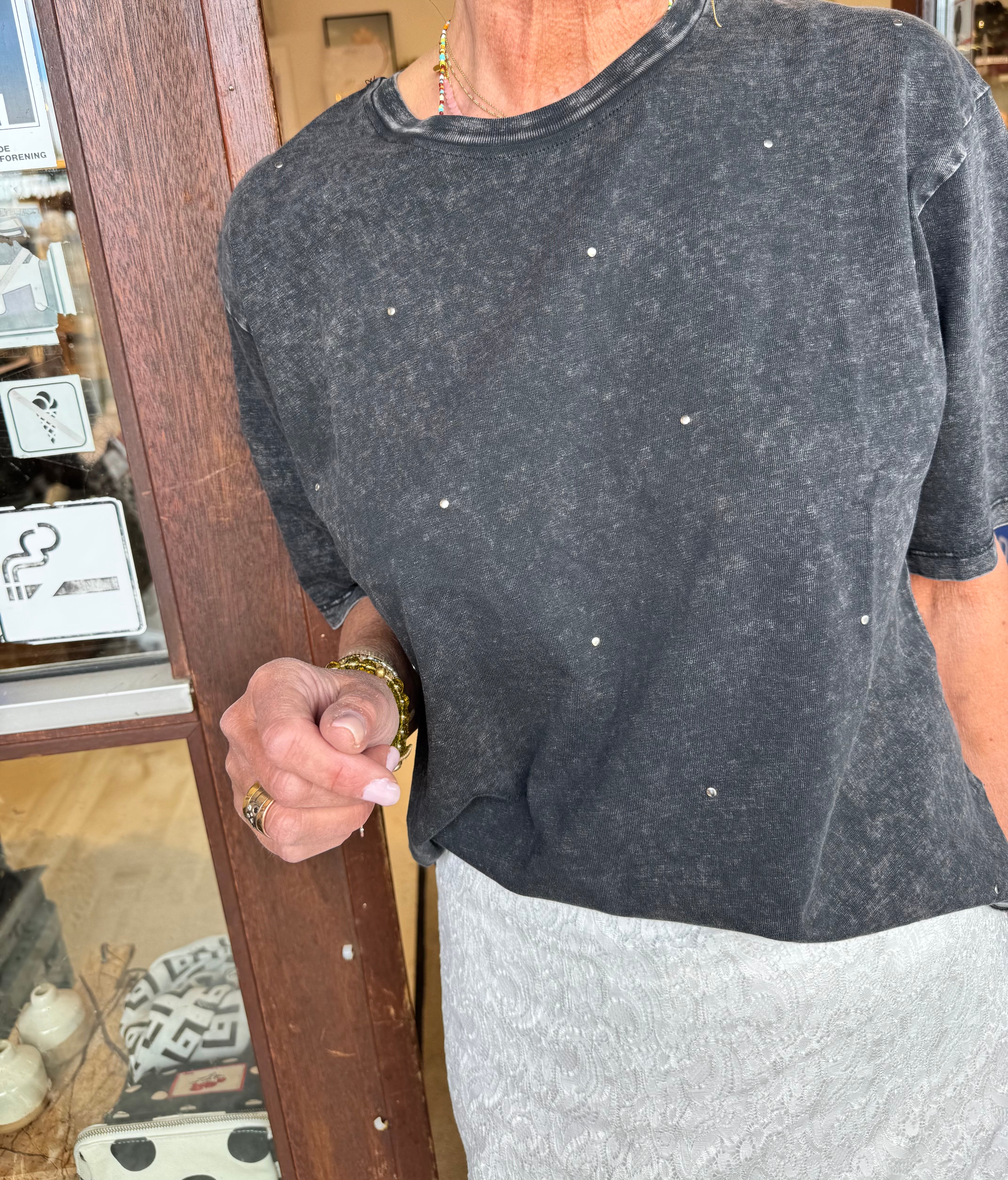 Gossia T-shirt - ZophieGO i T-shirt i Grey Washed