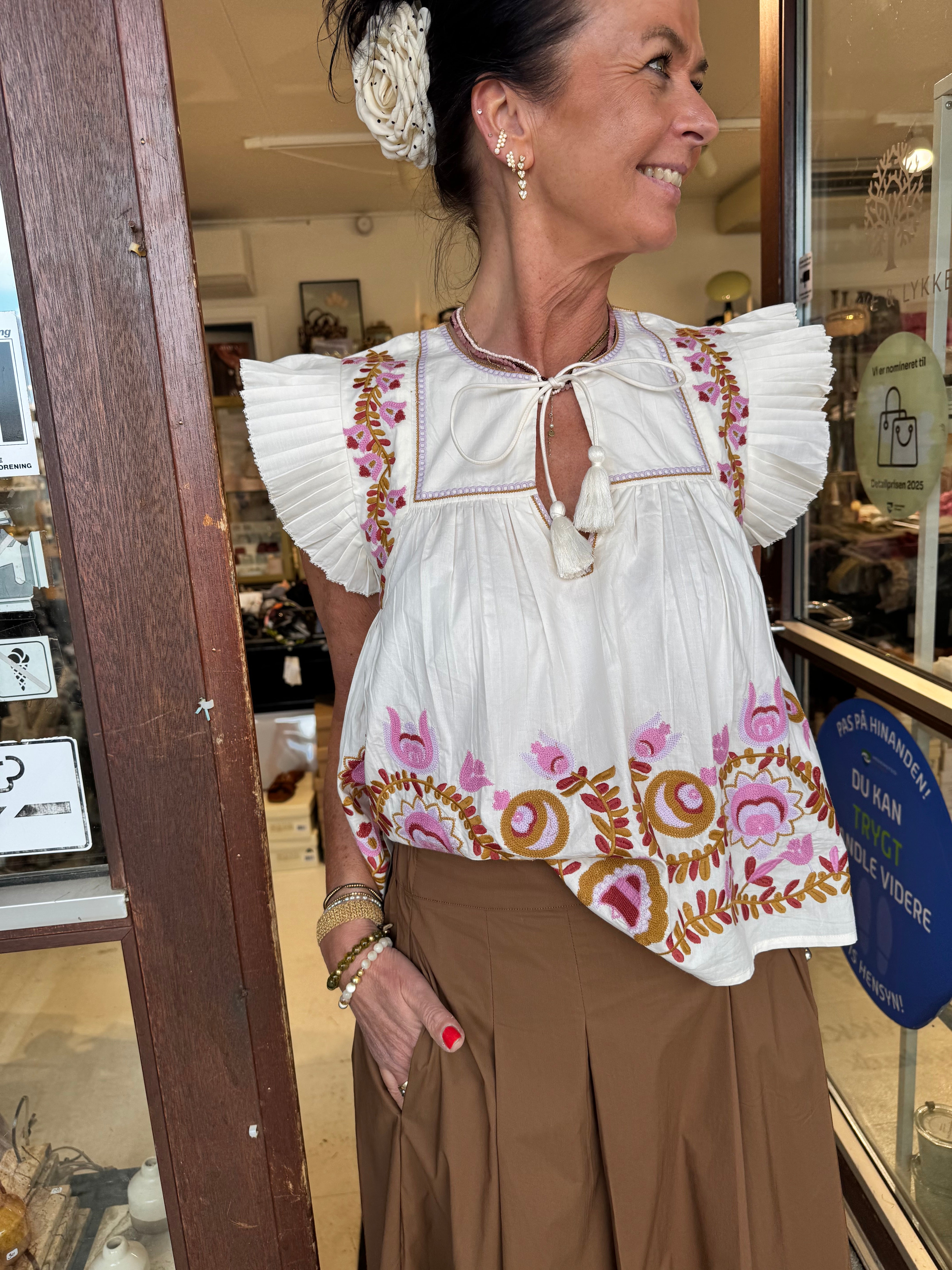 Gossia Blusen - ZarinaGO Bluse i Off-White