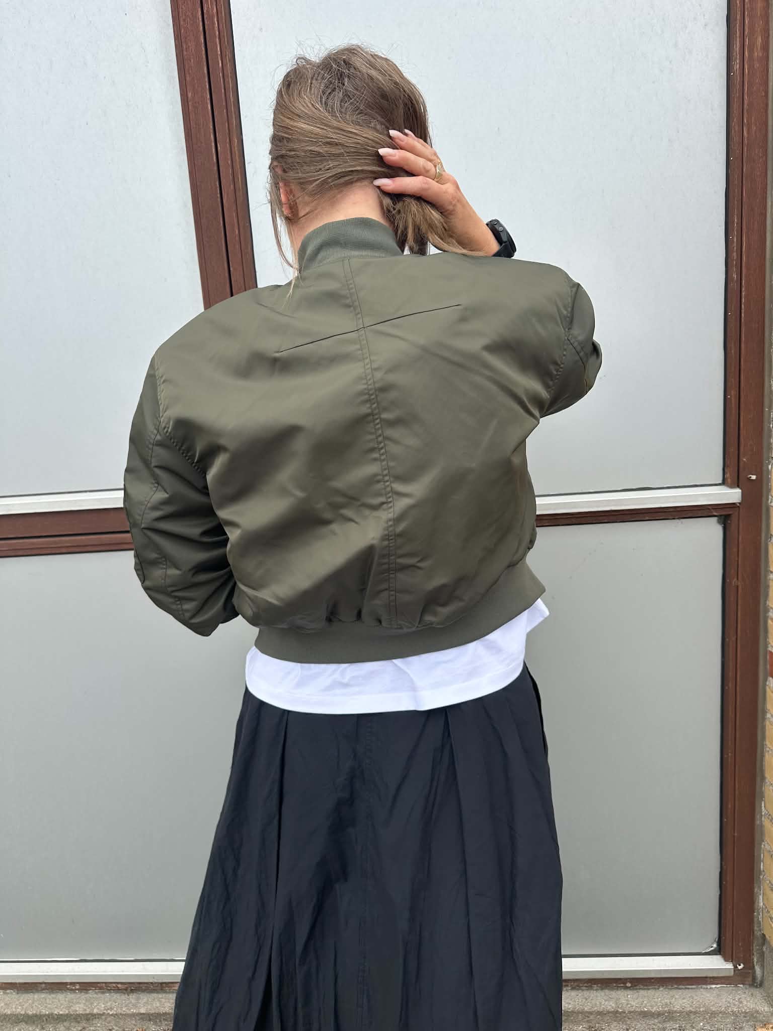 Haute L´amitié Jakke - Sally Crop Bomber Jakke i Army