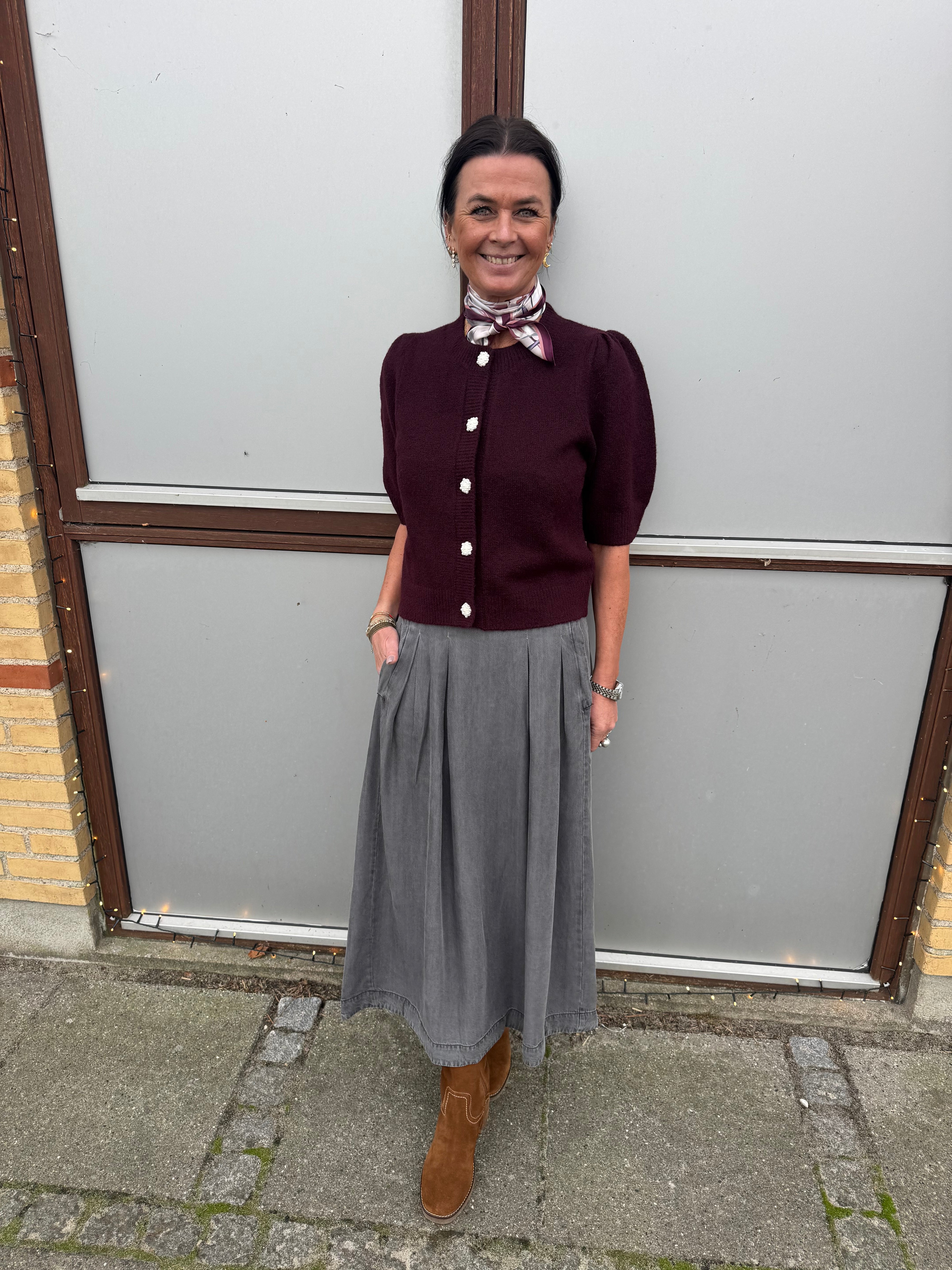 Co´couture Nederdel - AnyaCC Pleat Nederdel i Mid Grey