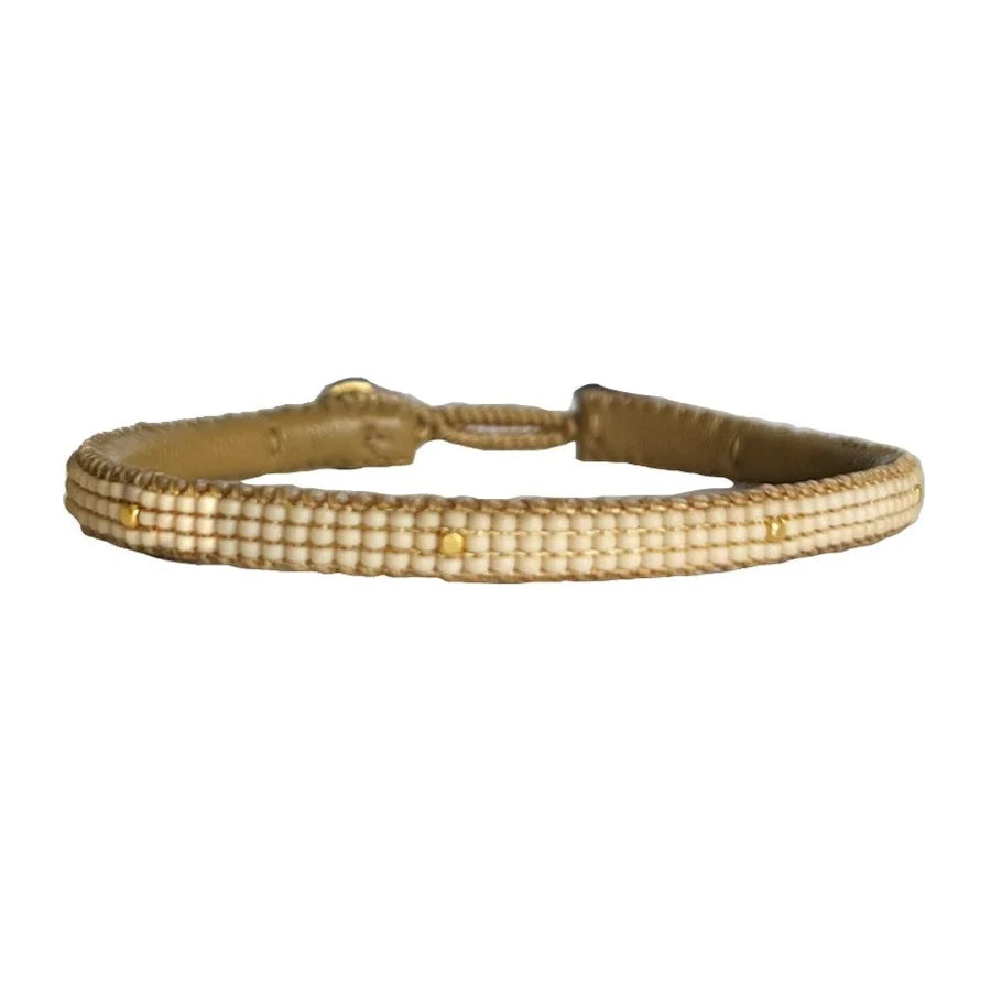 IBU Jewels - AB28 Otto Armbånd i Beige