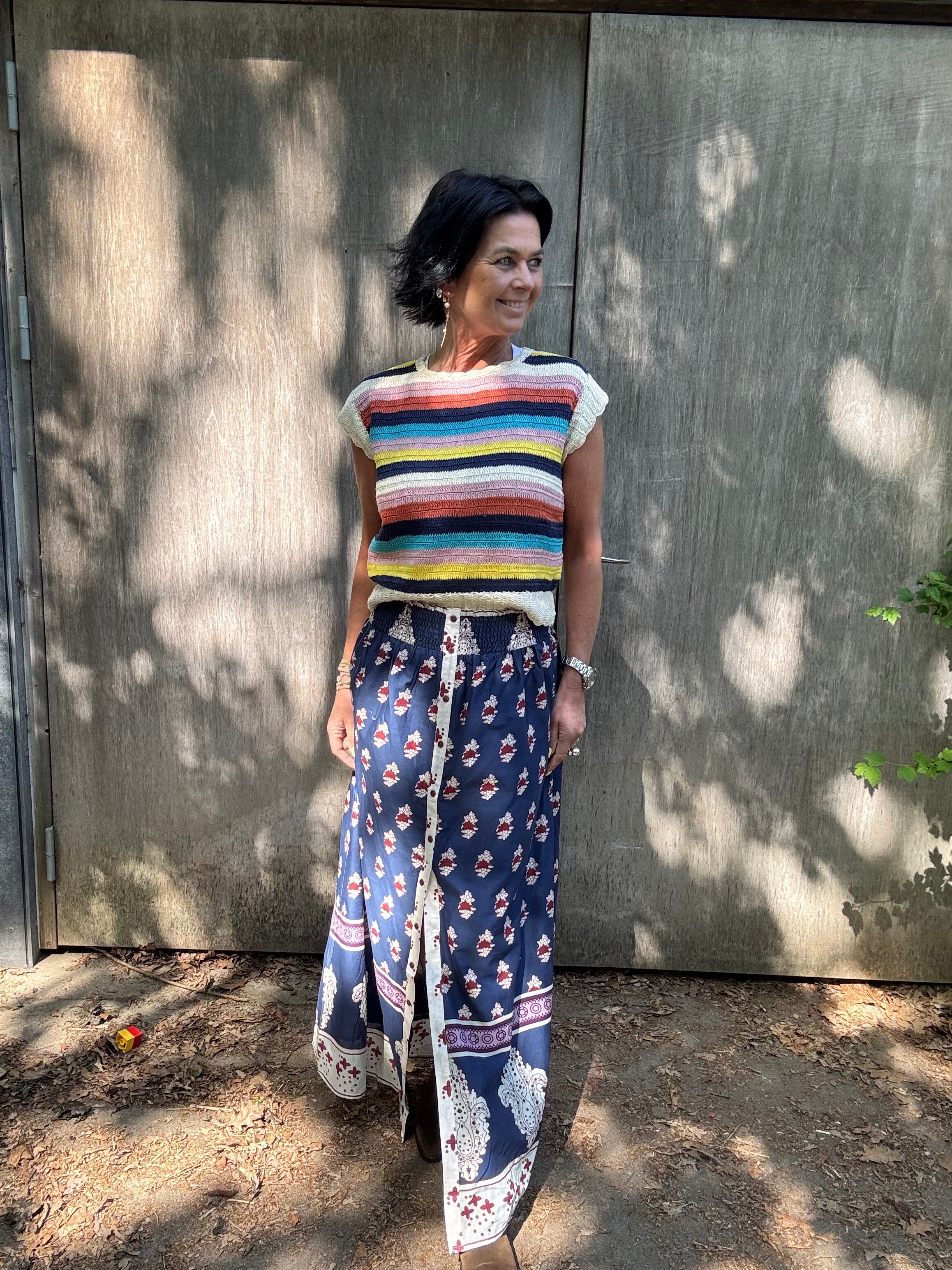 Lollys Laundry Nederdel - RioLL Maxi Nederdel i Dark Blue
