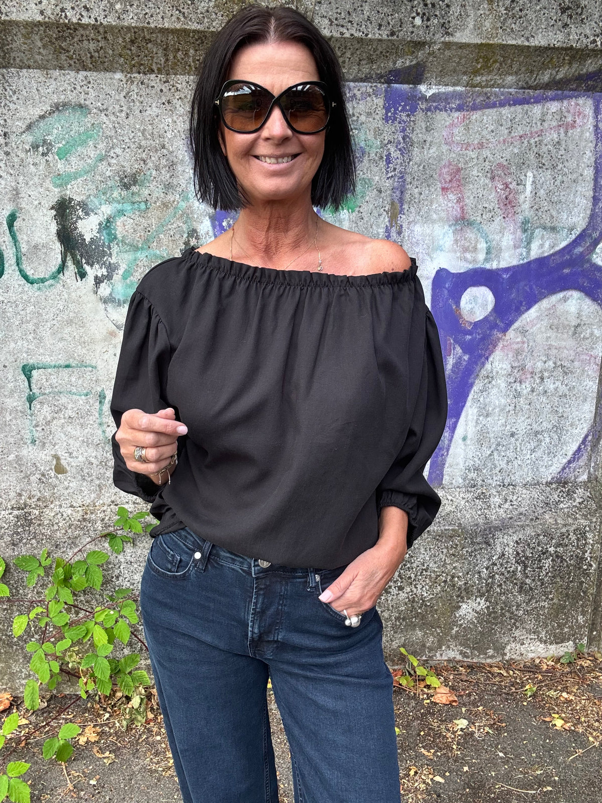 MARTA du château Bluse - 8558  MdcJuniper Bluse i Sort