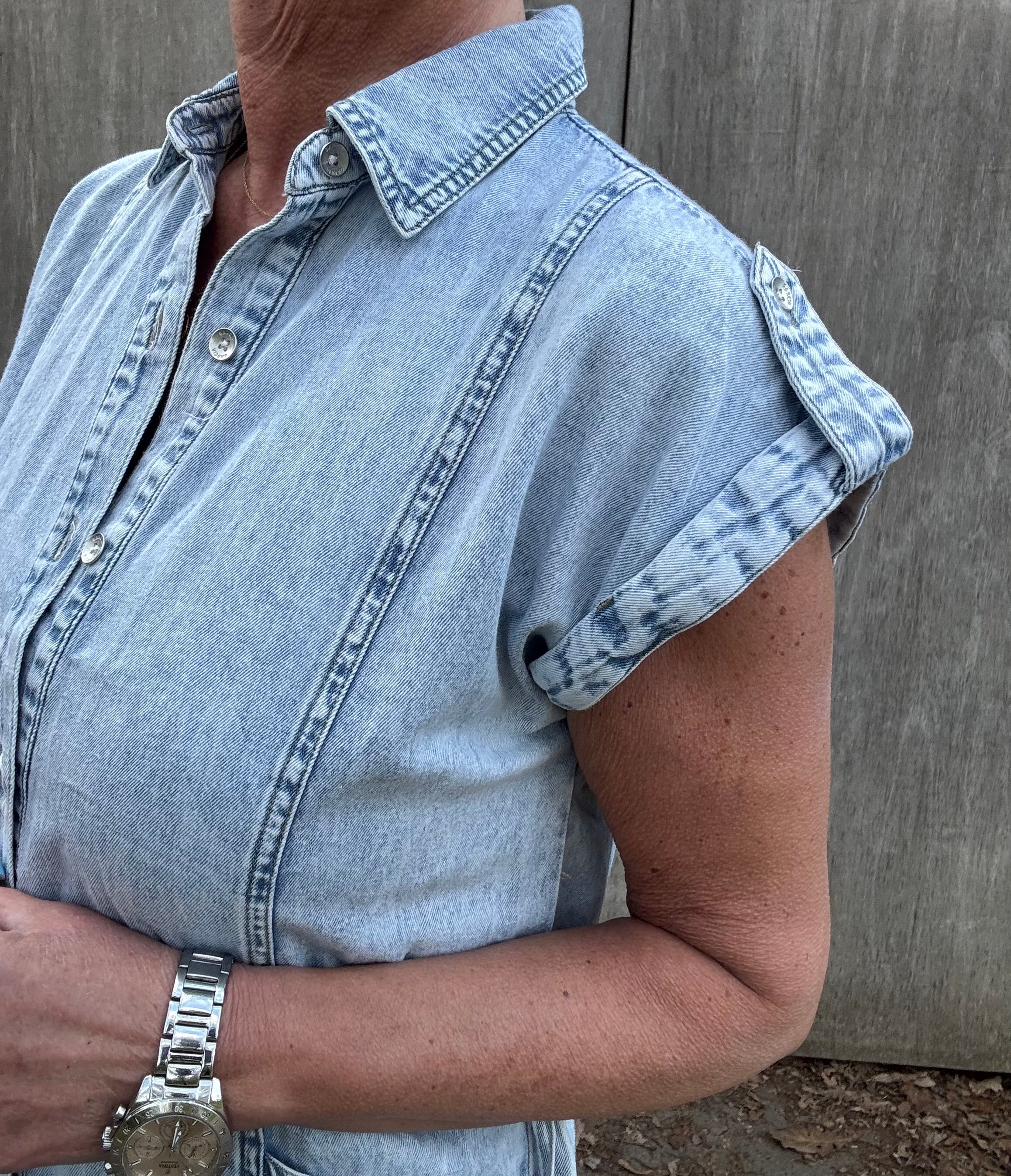 Garcia Kjole - 50284 Denim Kjole i Medium Used Denim