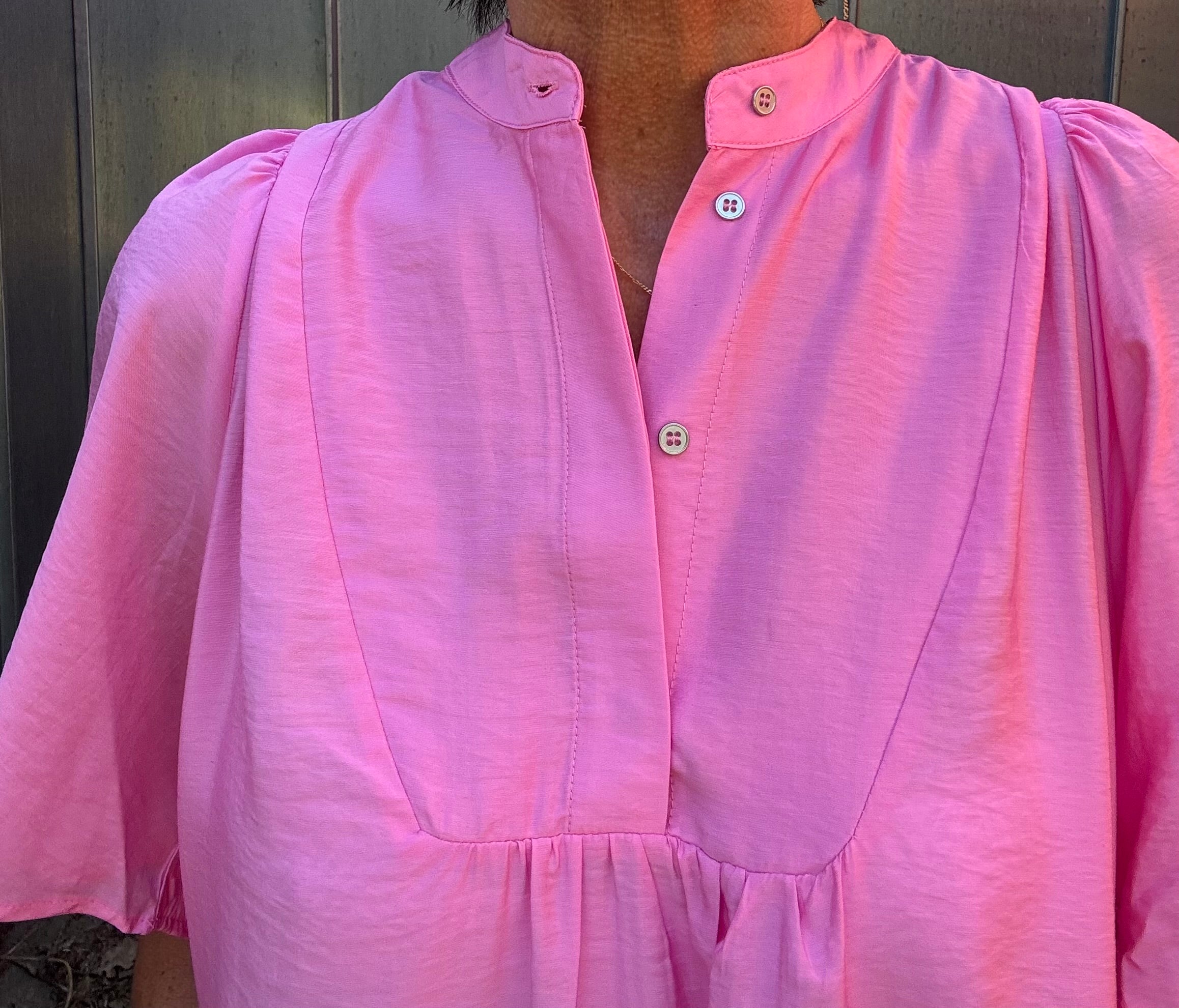 Co´Couture Kjole - CallumCC Volume SS Kjole i Bubblegum