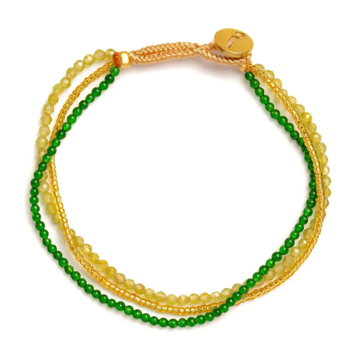 IBU Jewels Armbånd - AG MIX 02 Lulu Dua Armbånd i Mix Green