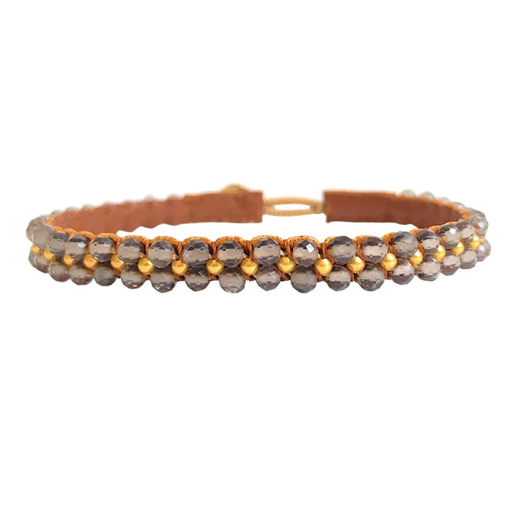 IBU Jewels - AH15 Bee Armbånd i Smoky Quartz