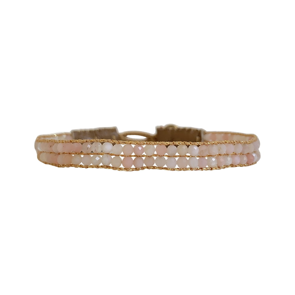 IBU Jewels Armbånd - AL04 Cap Lise Armbånd i Pink Opal