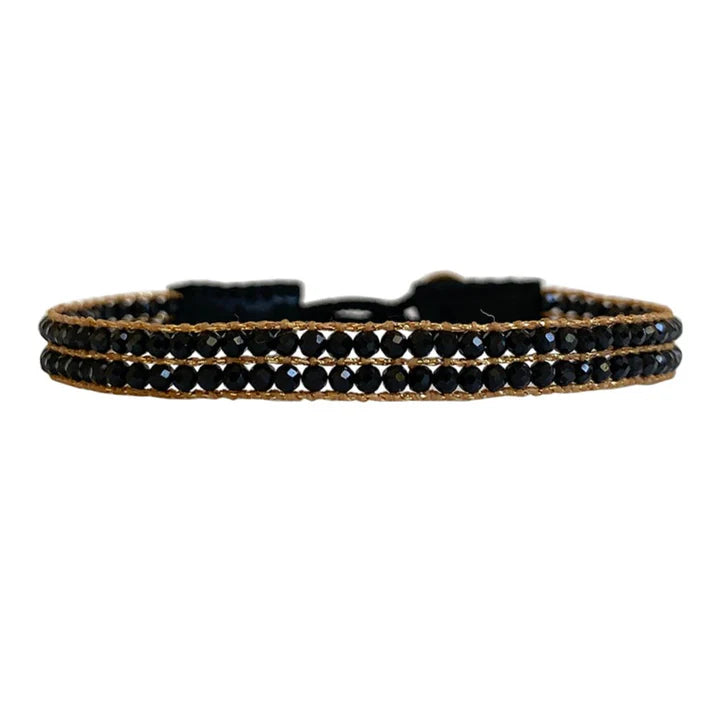 IBU Jewels Armbånd - AL14 Cap Lise Armbånd i Onyx Sort