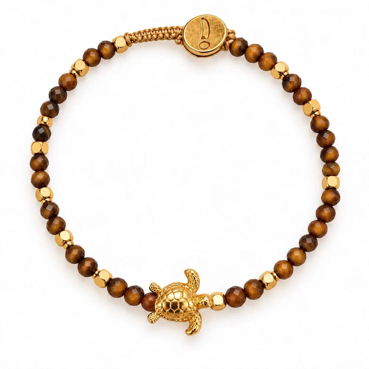 IBU Jewels Armbånd - AU07 Lulu Turtle Armbånd i Tiger Eye