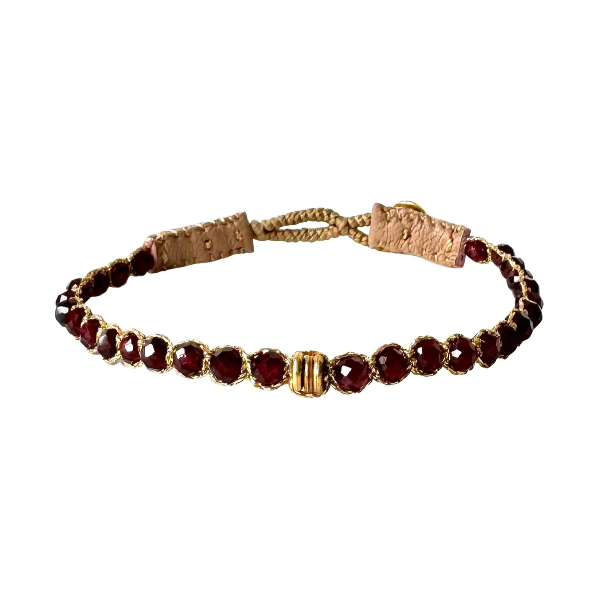 IBU Jewels Armbånd - AV11 Cap Henry Armbånd i Garnet