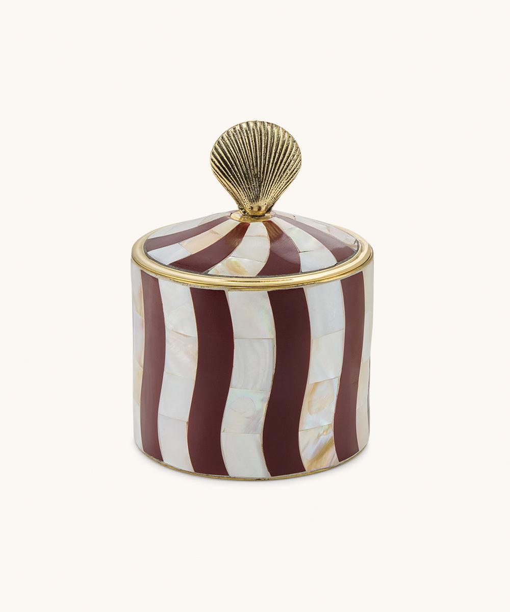 Doing Goods Box - Abby Shell Circus Box Large i Burgundy