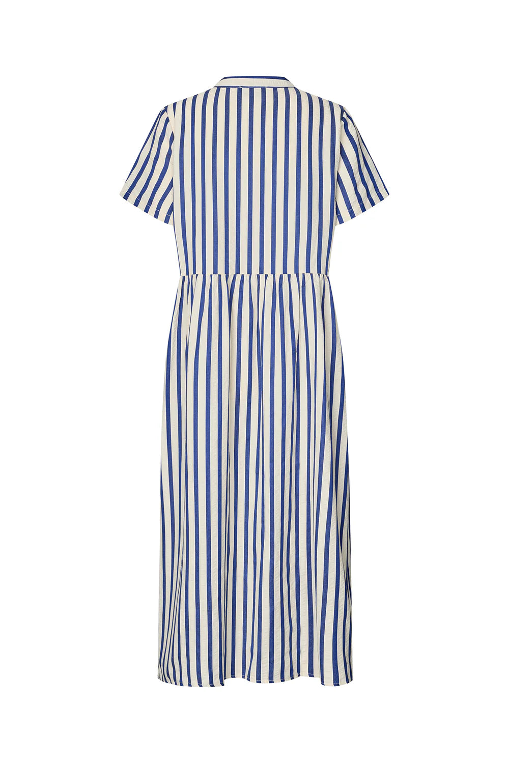 Lollys Laundry Kjole - AlayaLL Maxi Kjole SS i Blue Stripe