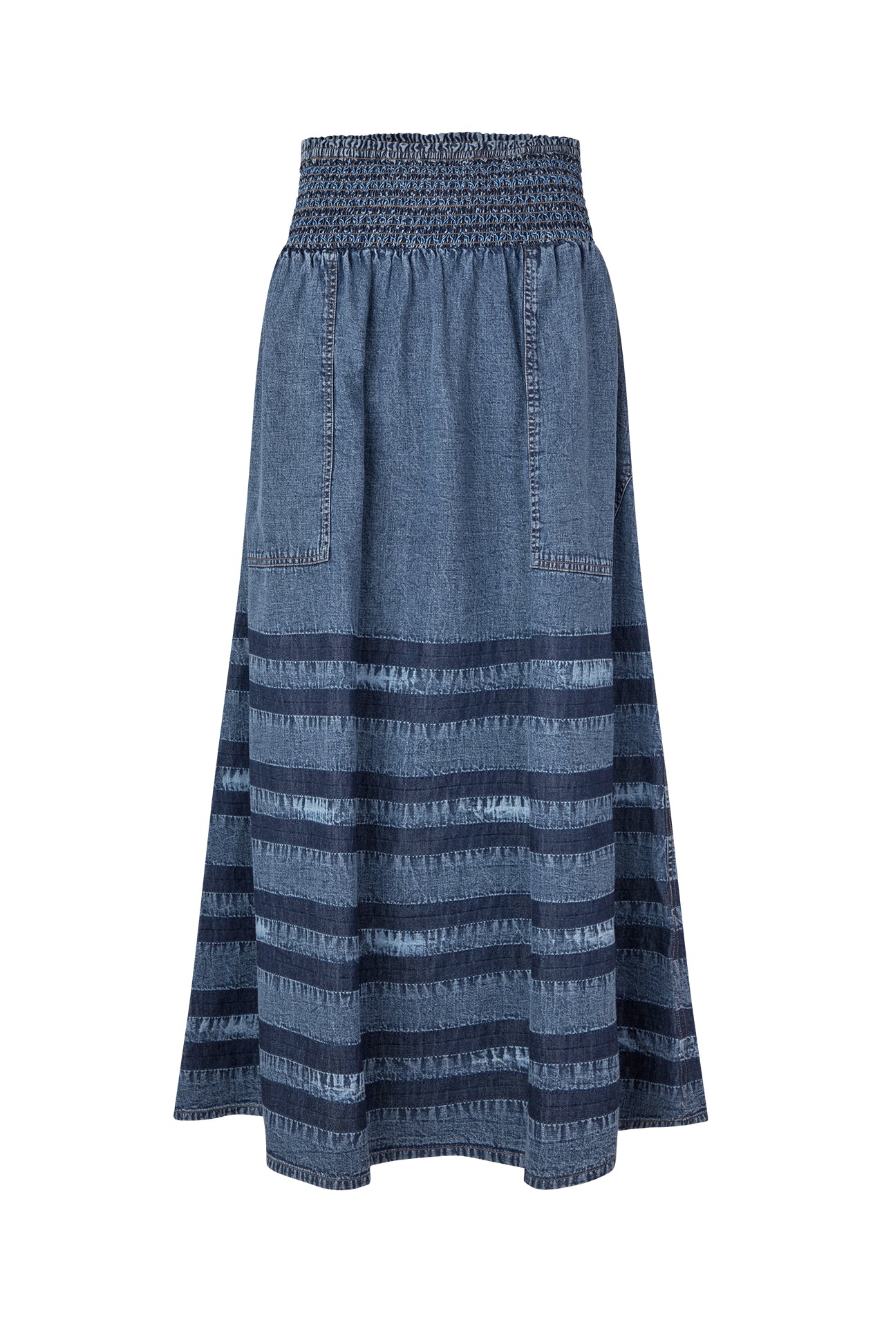 Lollys Laundry Nederdel - AmondLL Maxi Denim Nederdel i Blue