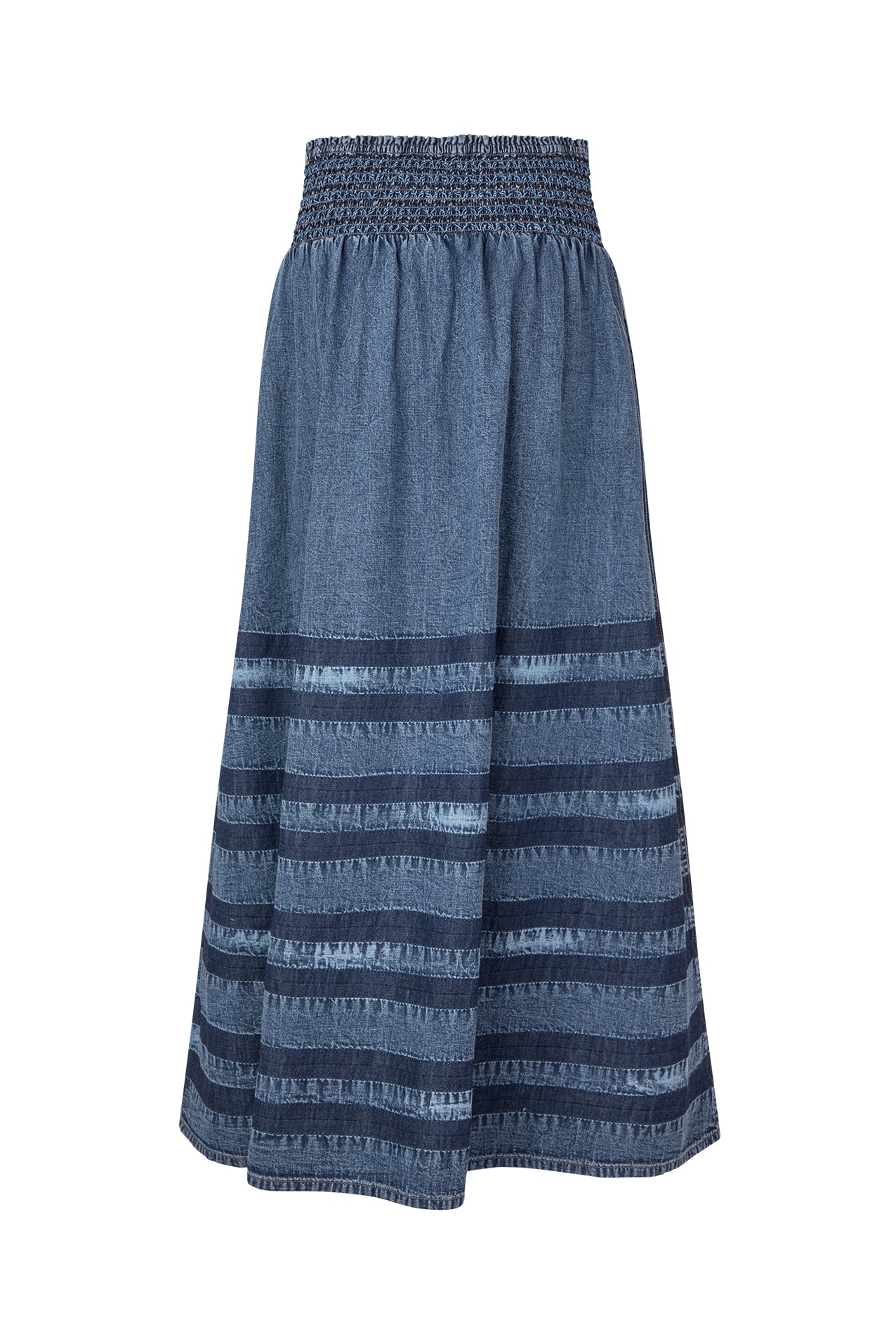 Lollys Laundry Nederdel - AmondLL Maxi Denim Nederdel i Blue