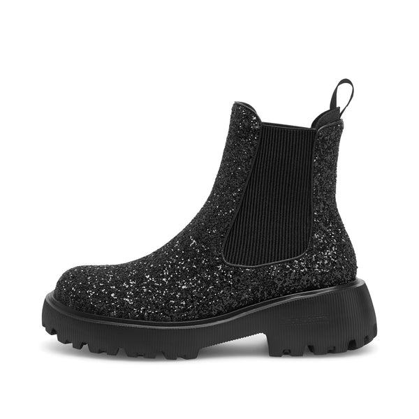 Woden Støvle - Aya Glitter Støvle i Sort