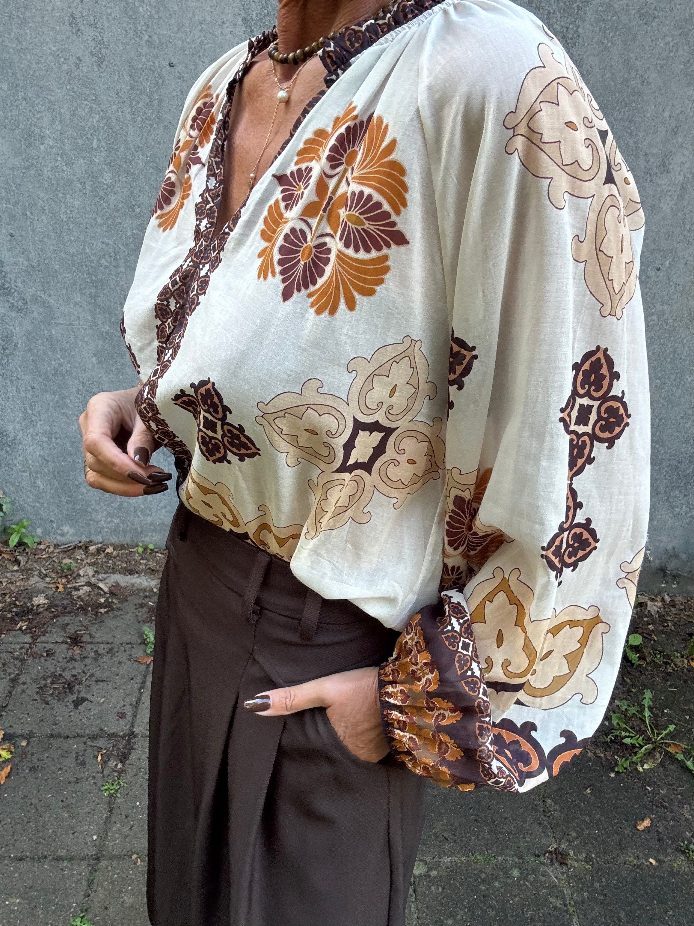 Black Colour Bluse - BcHayley Bluse i Creme