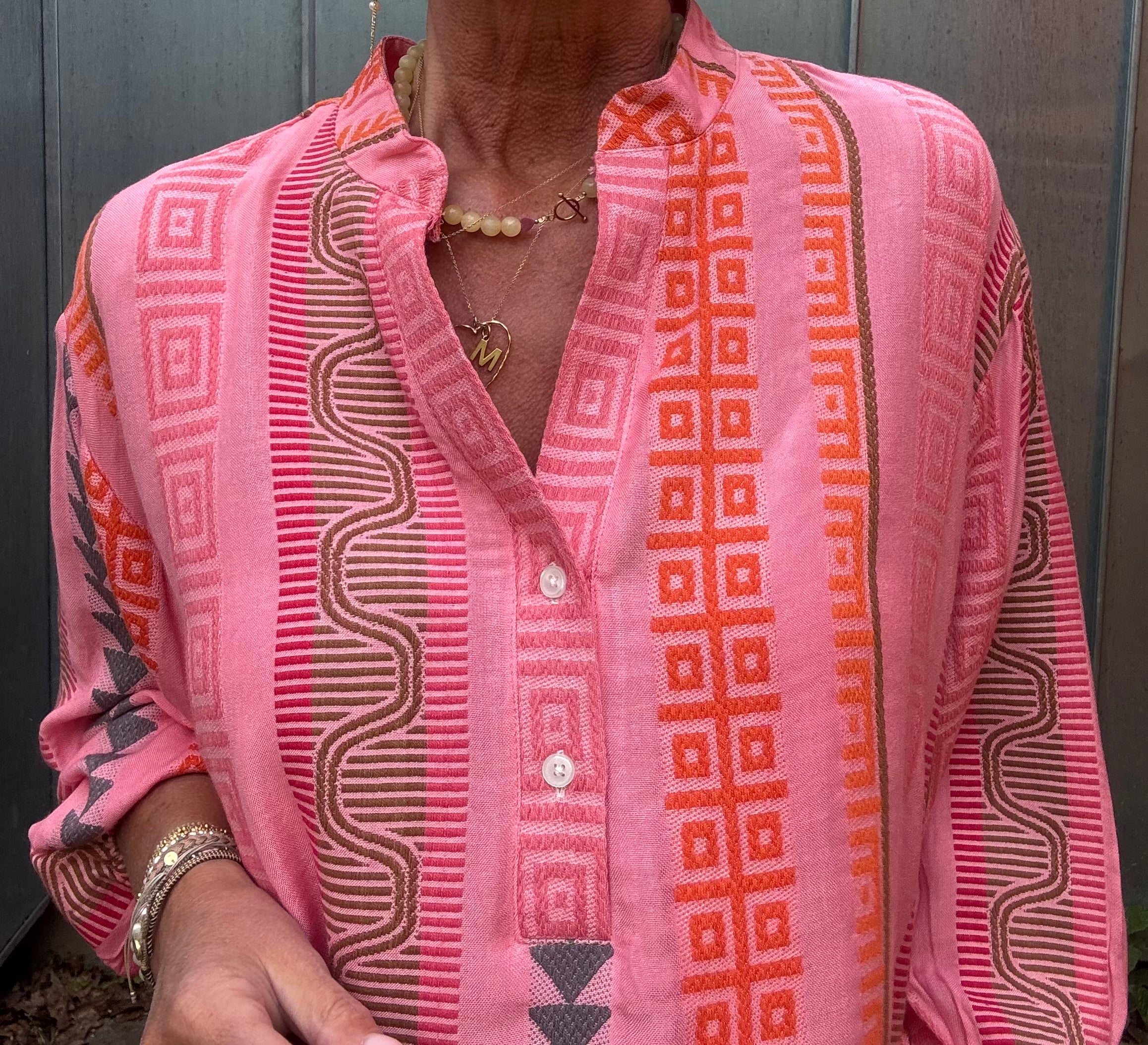 Black Colour Bluse - BcKos Bluse i Pink Multi