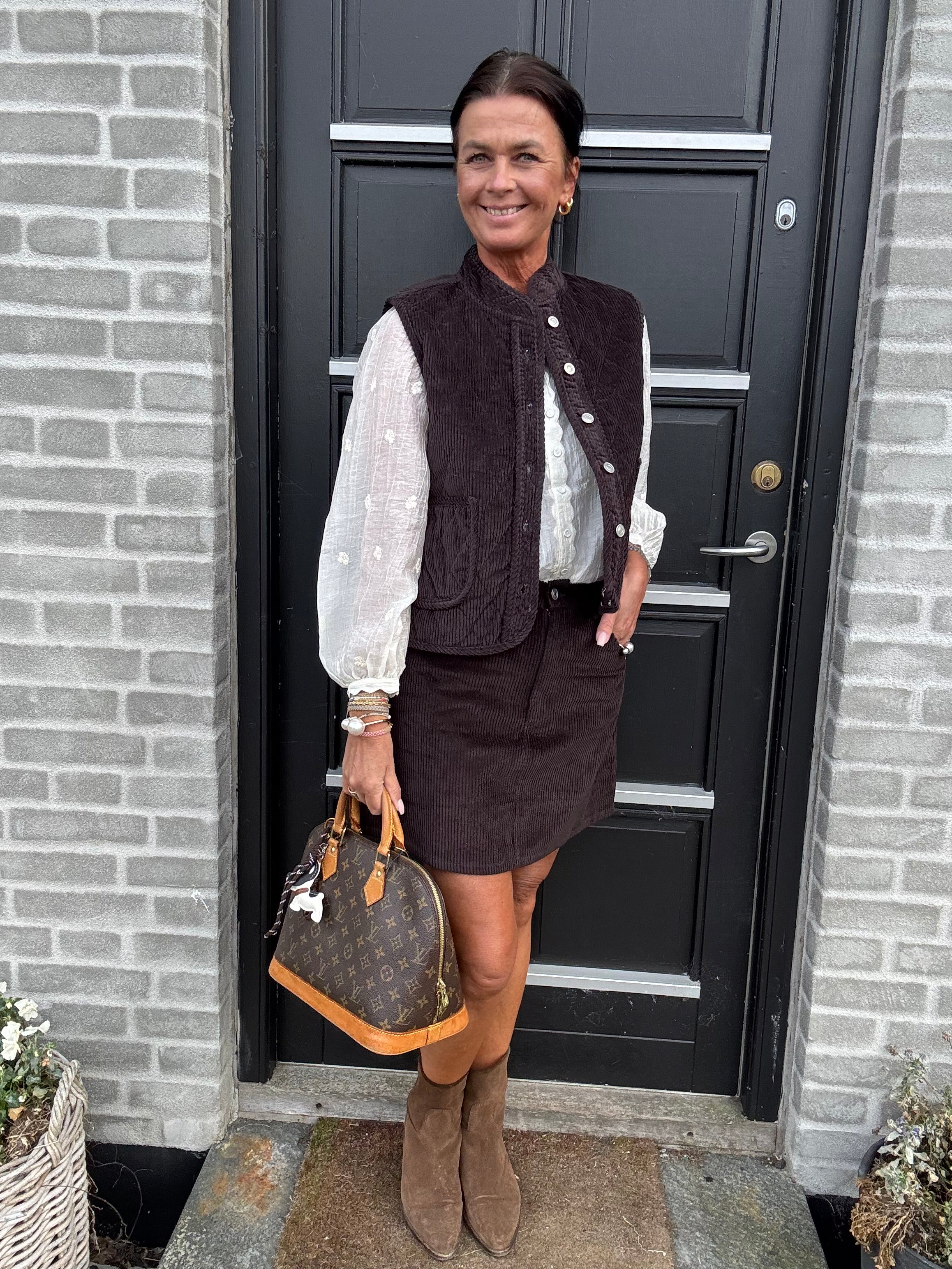 Lollys Laundry Vest - CairoLL Vest i Dark Mocca