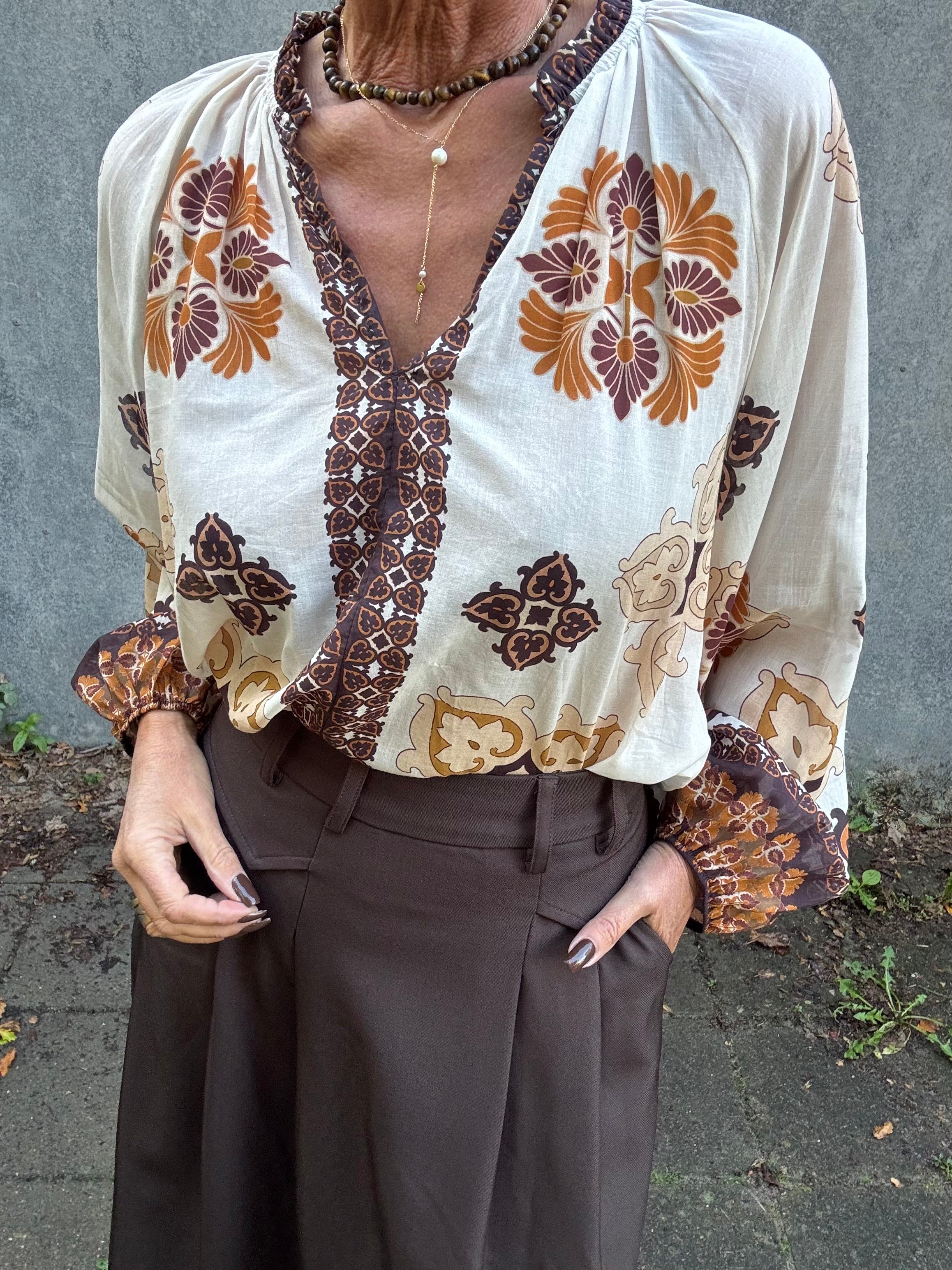 Black Colour Bluse - BcHayley Bluse i Creme