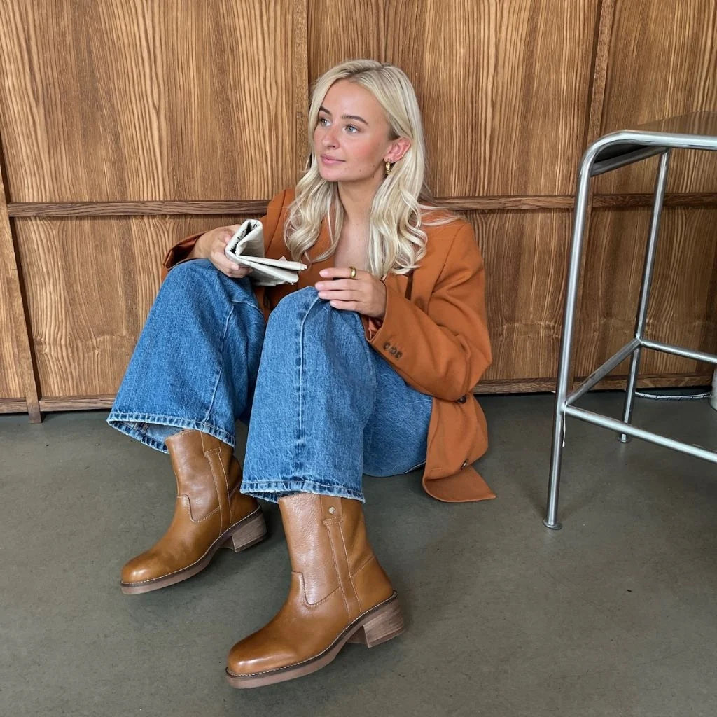 COPENHAGEN SHOES Støvler - Say More Støvler i Brun Tan