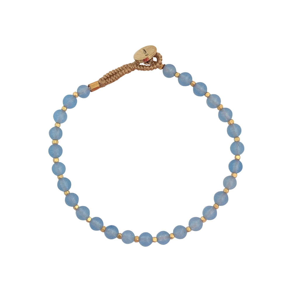 IBU Jewels Armbånd - BO21 Bo Armbånd i Blue Chalcedony
