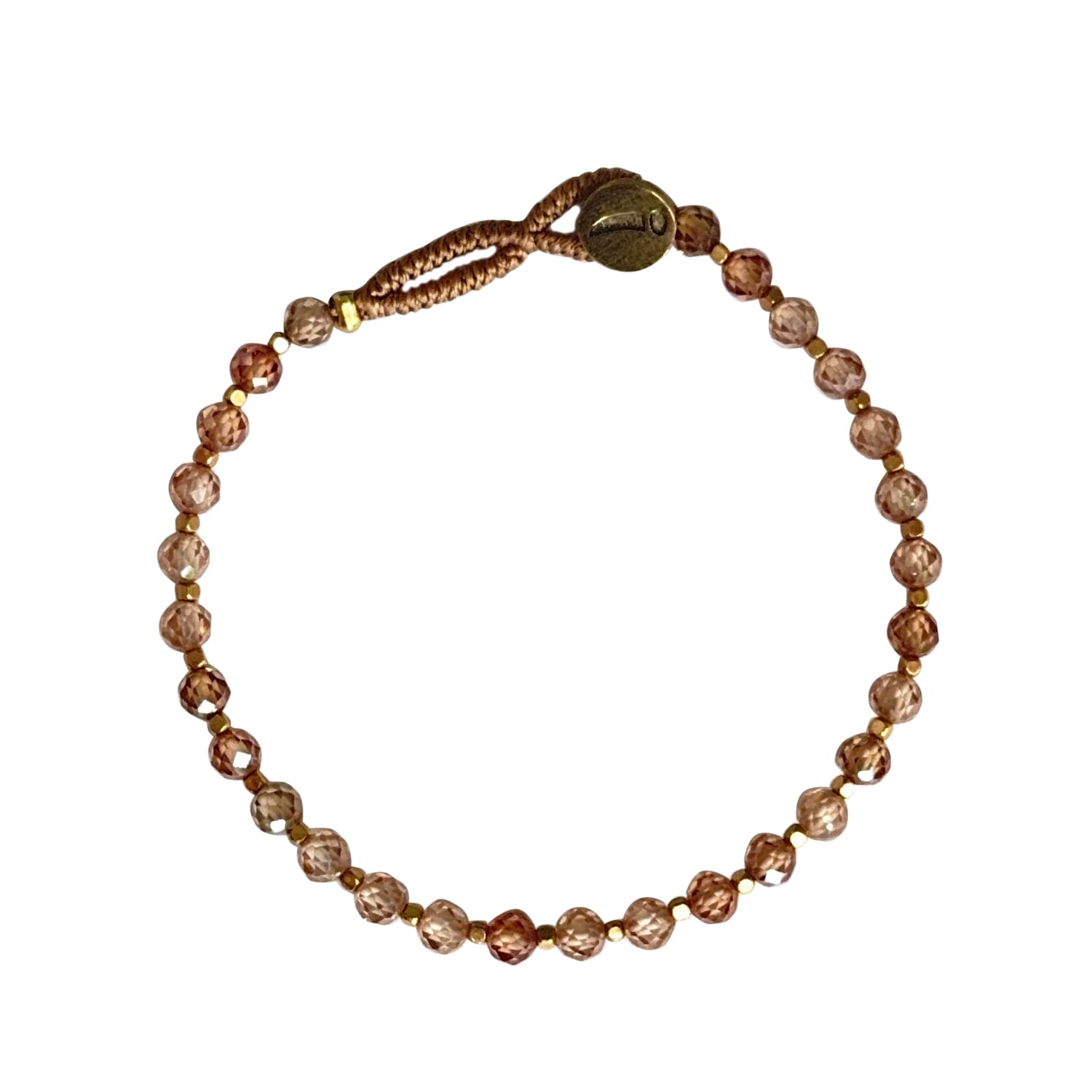 IBU Jewels Armbånd - BO21 Bo Armbånd i Champagne Quartz