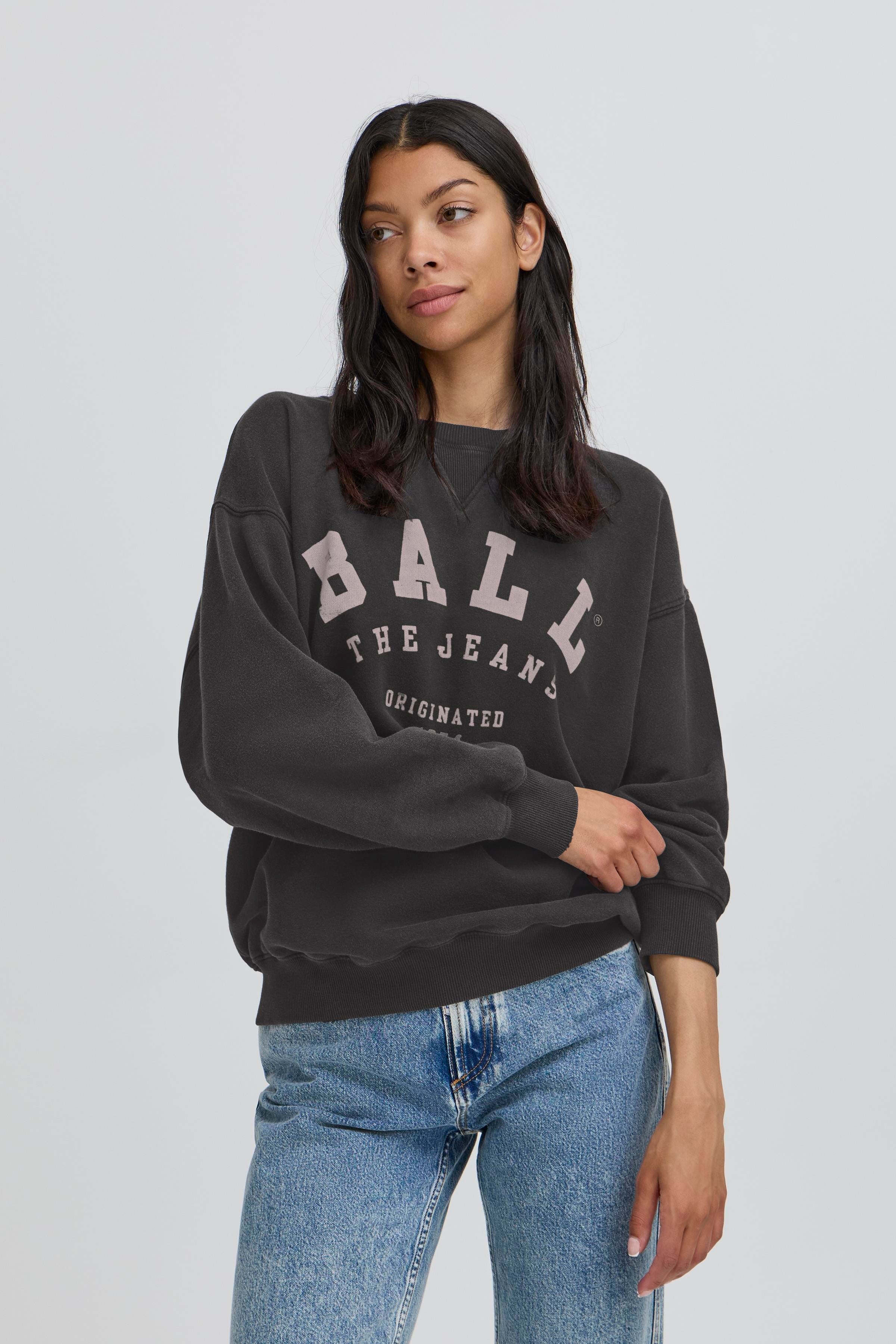 BALL Original Sweat - BaMaldini Crew Neck Sweat i Sort