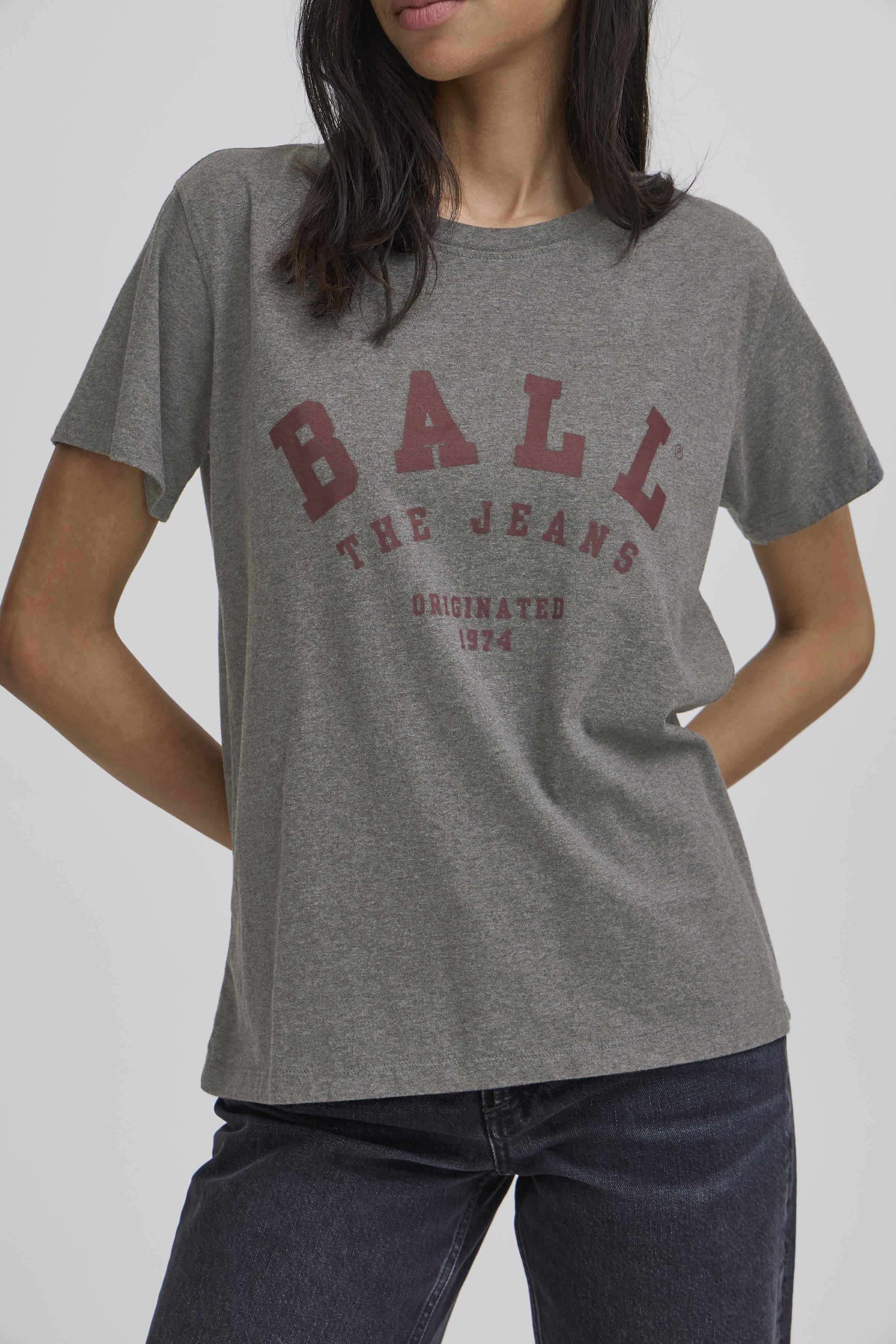 BALL Original T-shirt - BaMaldini T-shirt i Dark Grey Melange