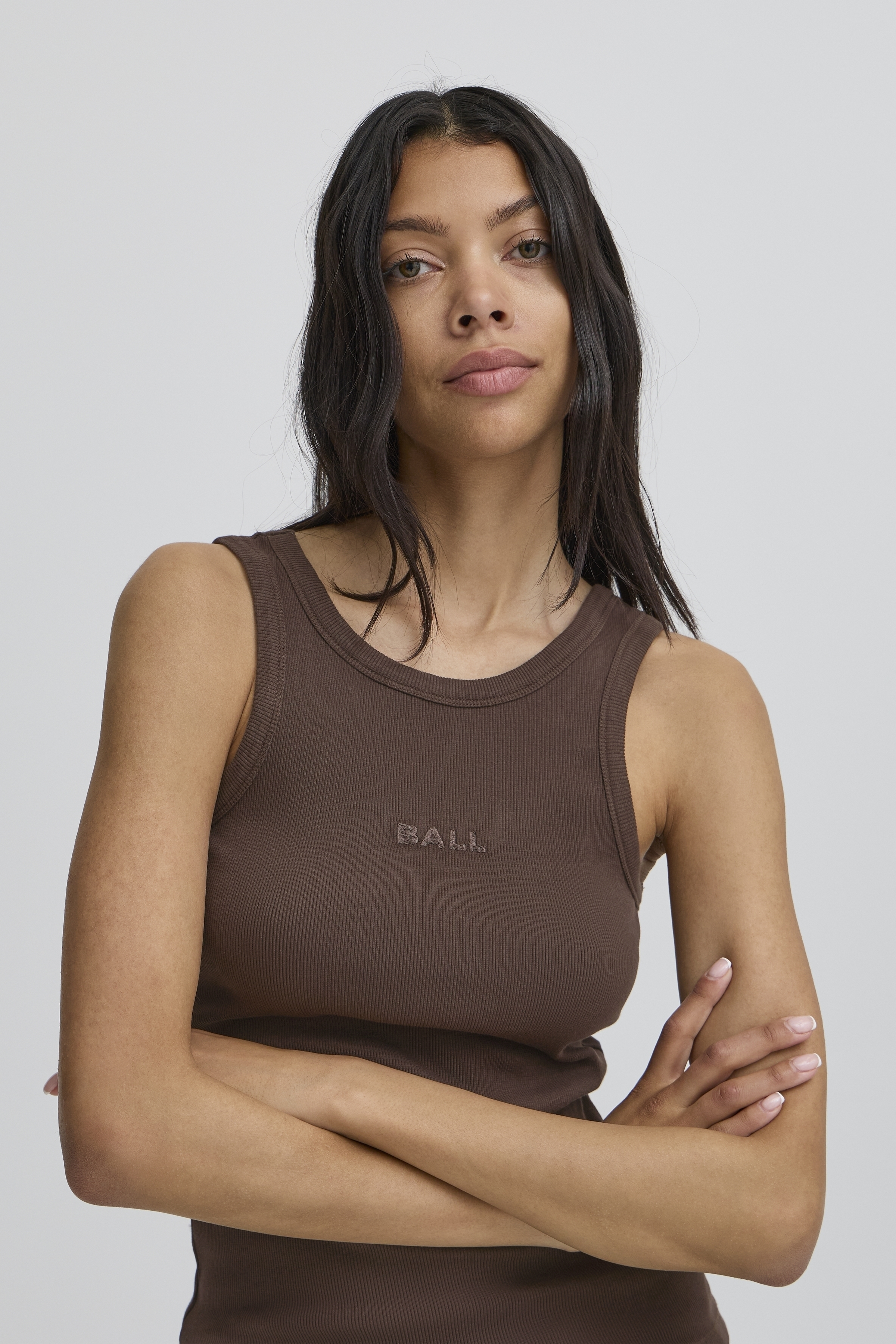 BALL Original Top - BaAltobelli Tank Top i Coffee Bean