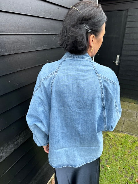 Gossia Skjorte - BasmaGO Millie Denim Skjorte i Blue Jean