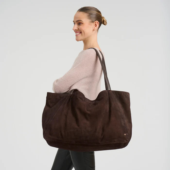 Depeche Shopper - 16982 Bilbao Shopper Taske i Chocolate Ruskind