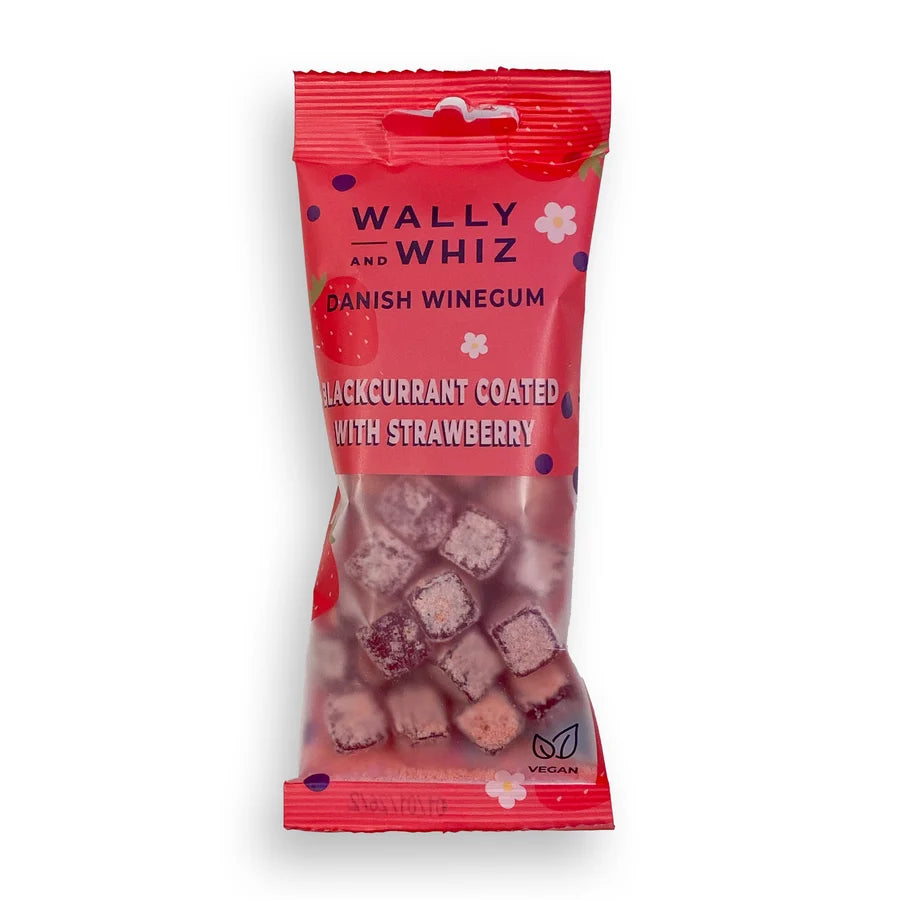 Wally And Whiz Vingummi - Nordic Winegums Pose med Solbær og Jordbær