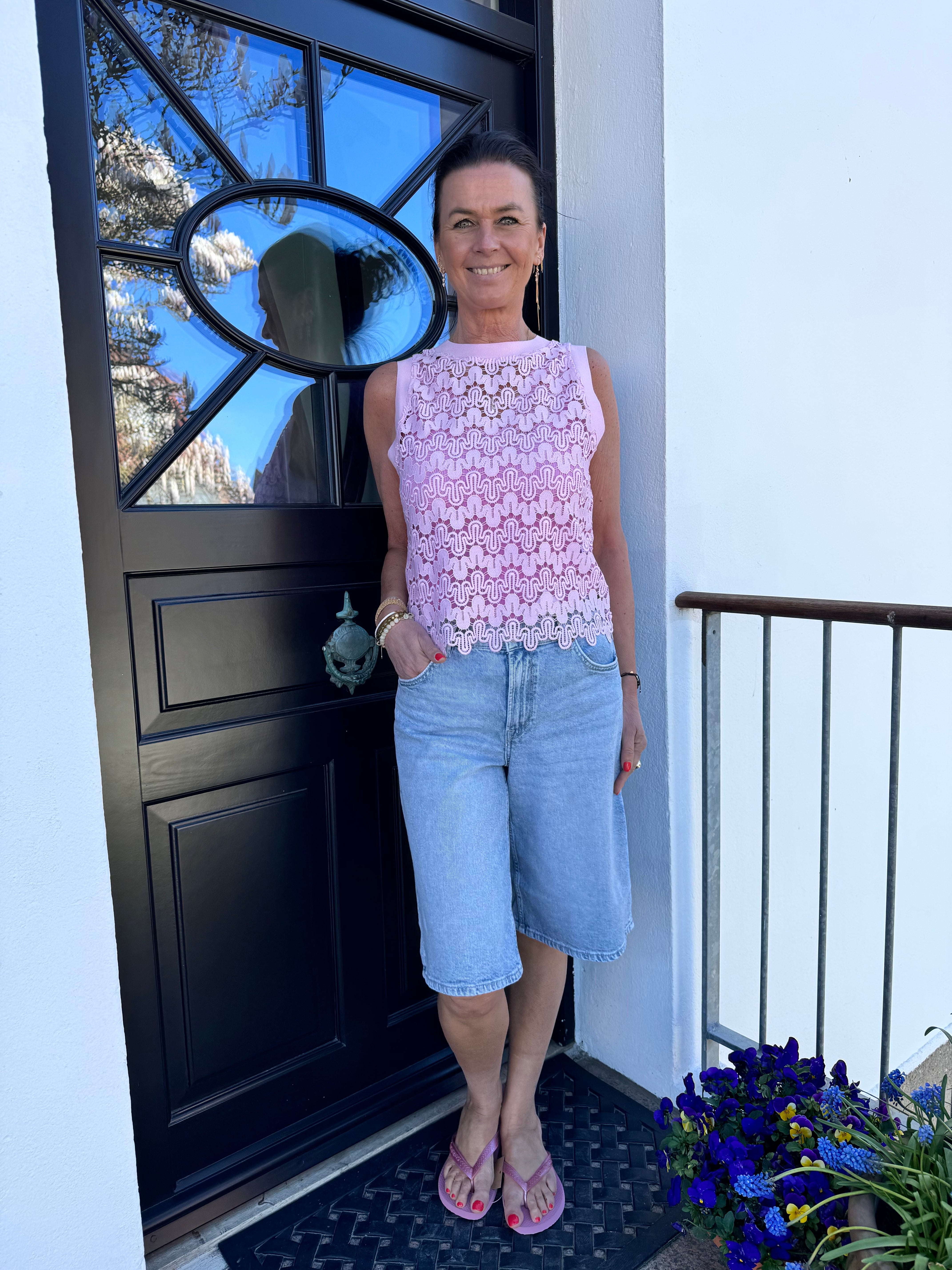 Coster Copenhagen Top - Lace Top i Pale Rose