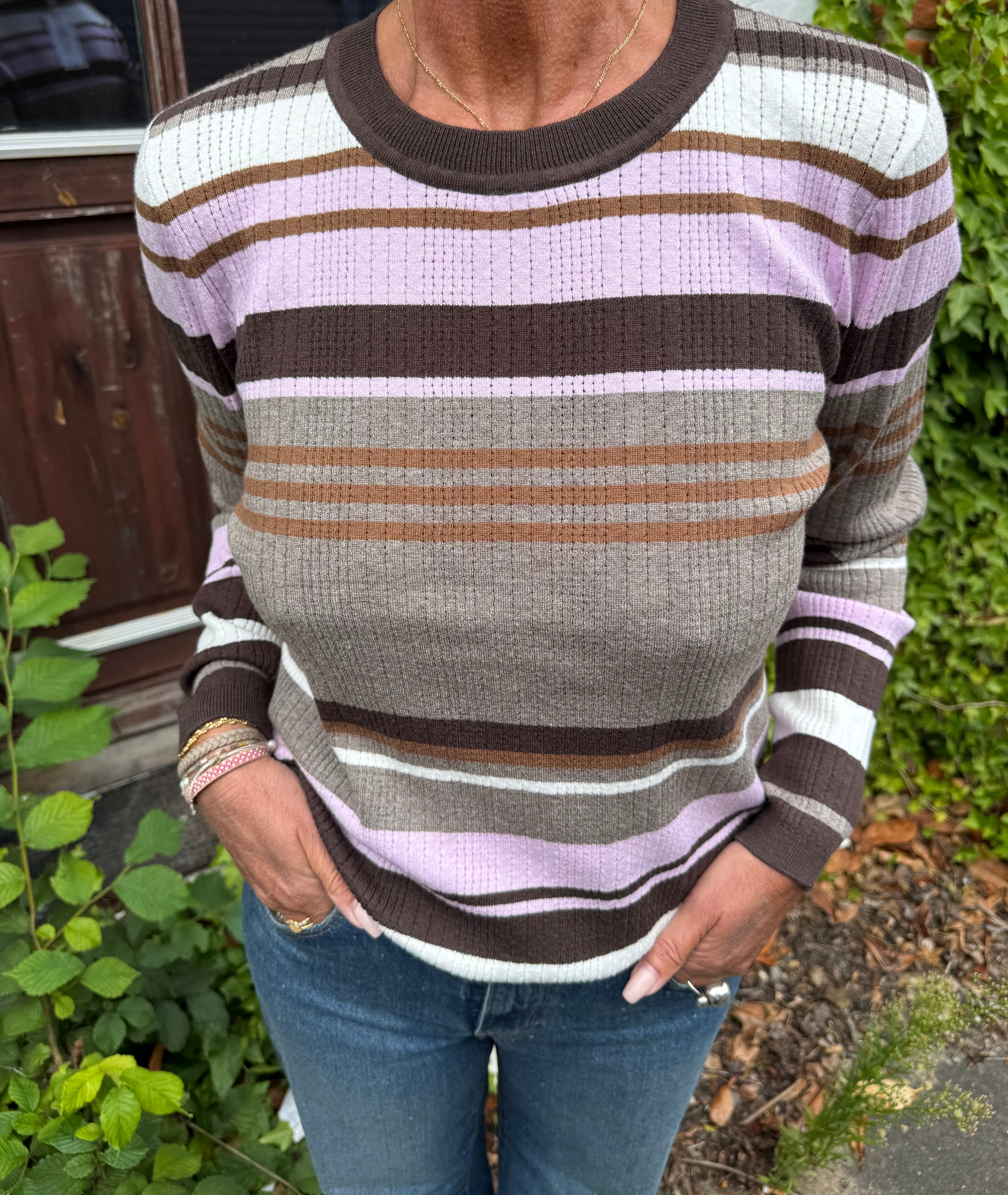 Nümph Strik - NuKitti Strik Bluse i Taupe Gray