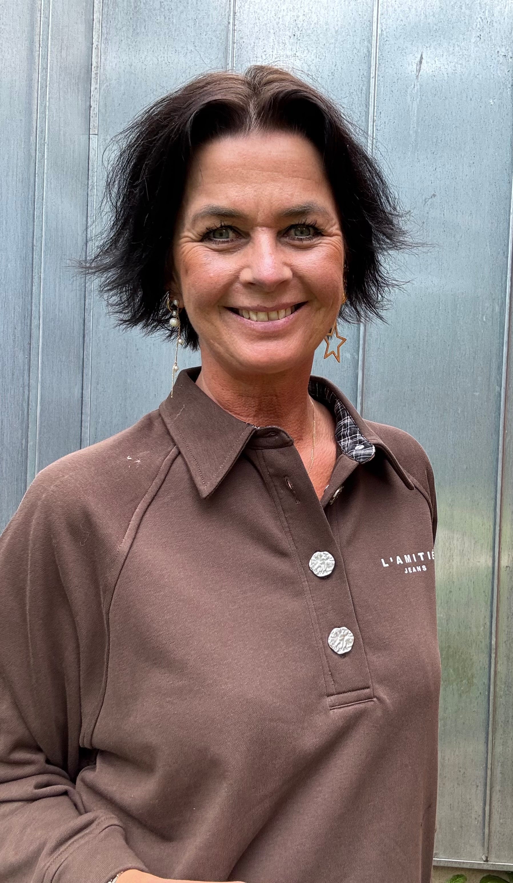 Haute L´amitié Sweat - Polo Logo Sweat i Mocca