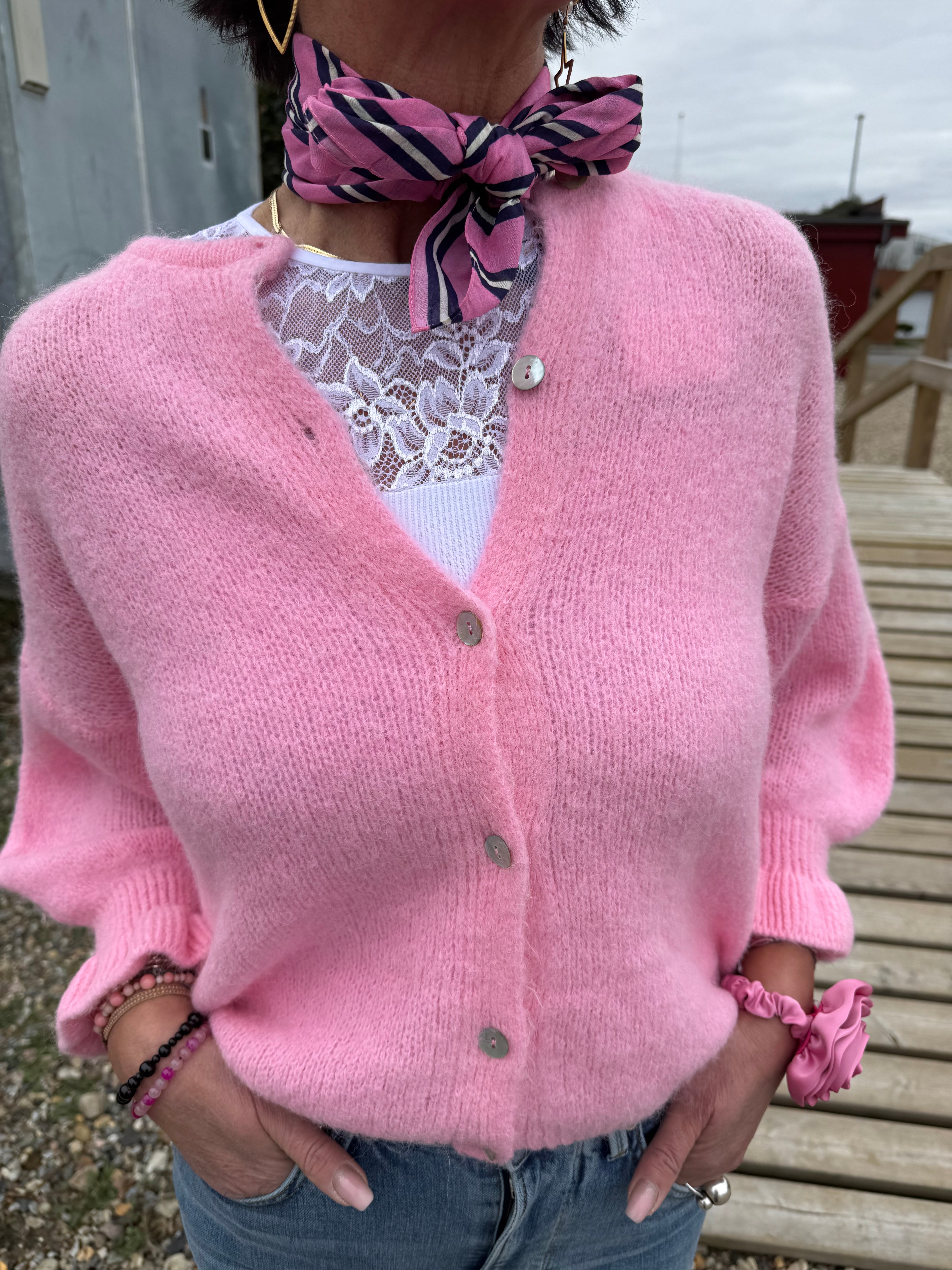 MARTA du château Strik - MdcJuliana Strik Cardigan i Baby Pink