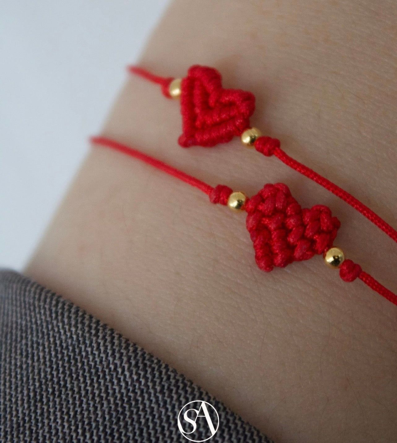Stine A Armbånd  - 3233 Love Armbånd i Rød