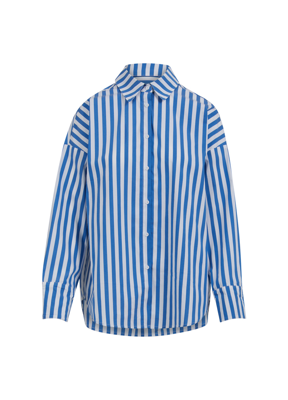 Coster Copenhagen Skjorte - CC Heart Harper Oversize Stribet Skjorte i Blå Strib