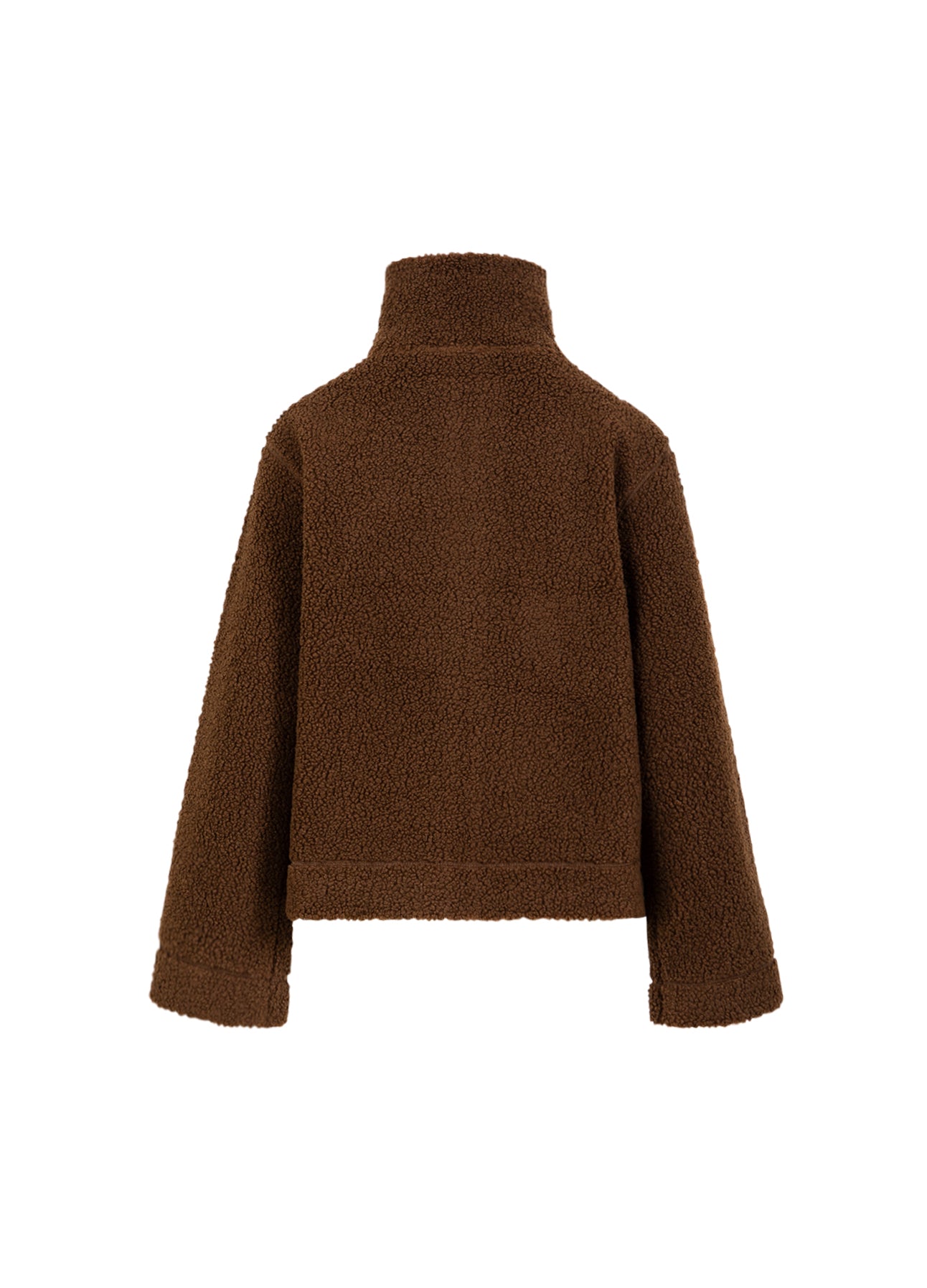Coster Copenhagen Sweater - CC Heart Jamie Fleece Zip Sweater i Chocolate Brown