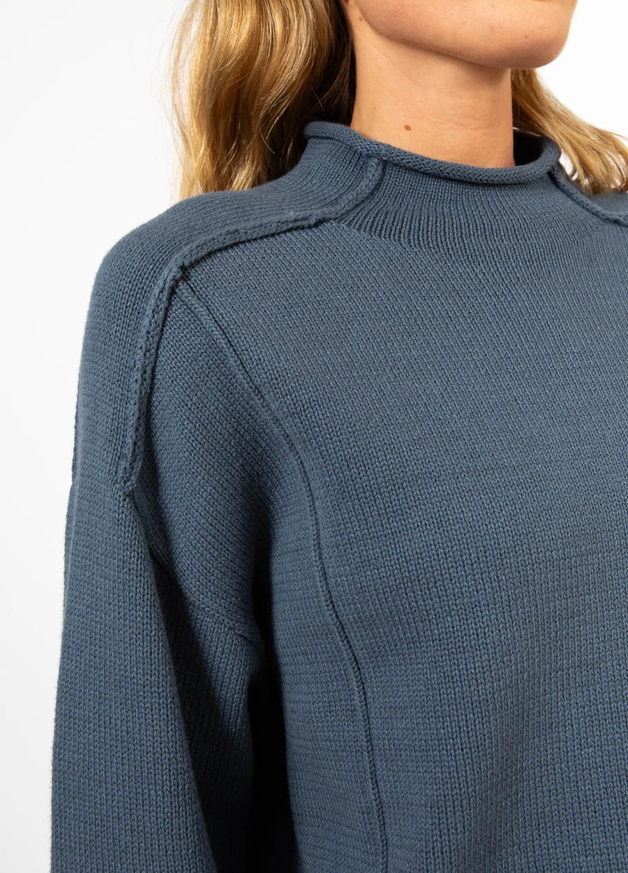 Coster Copenhagen Strik - CC Heart Avery Strik i Mid Blue