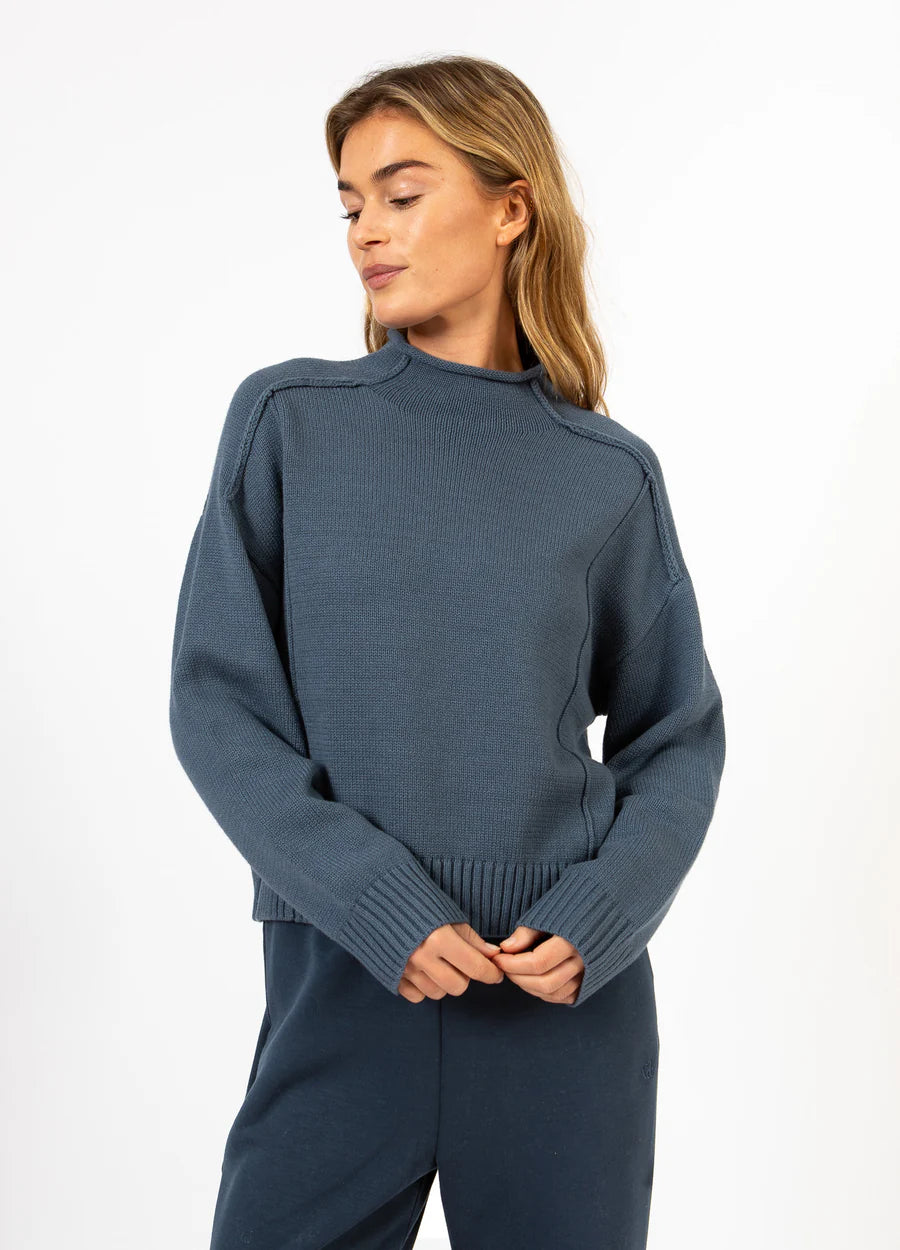Coster Copenhagen Strik - CC Heart Avery Strik i Mid Blue