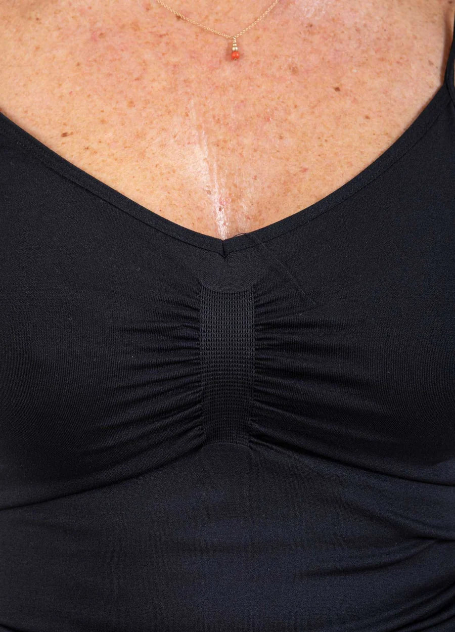 Coster Copenhagen Top - CC Heart Seamless Strop Top i Sort