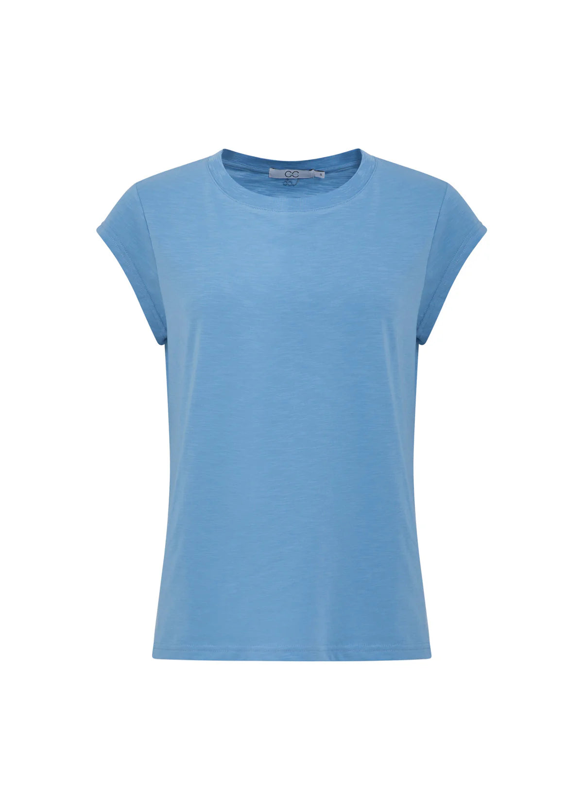 Coster Copenhagen T-shirt - CC Heart Basic T-shirt Rund Hals i Powder Blue